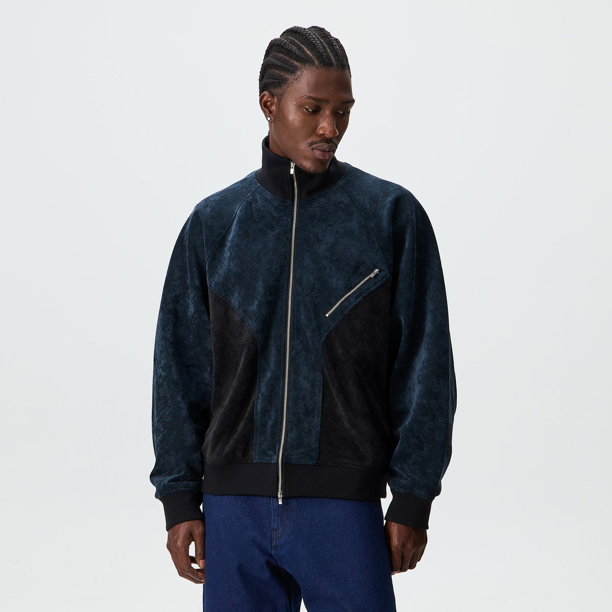 Kith Sueded Velour William Track Jacket - Nocturnal