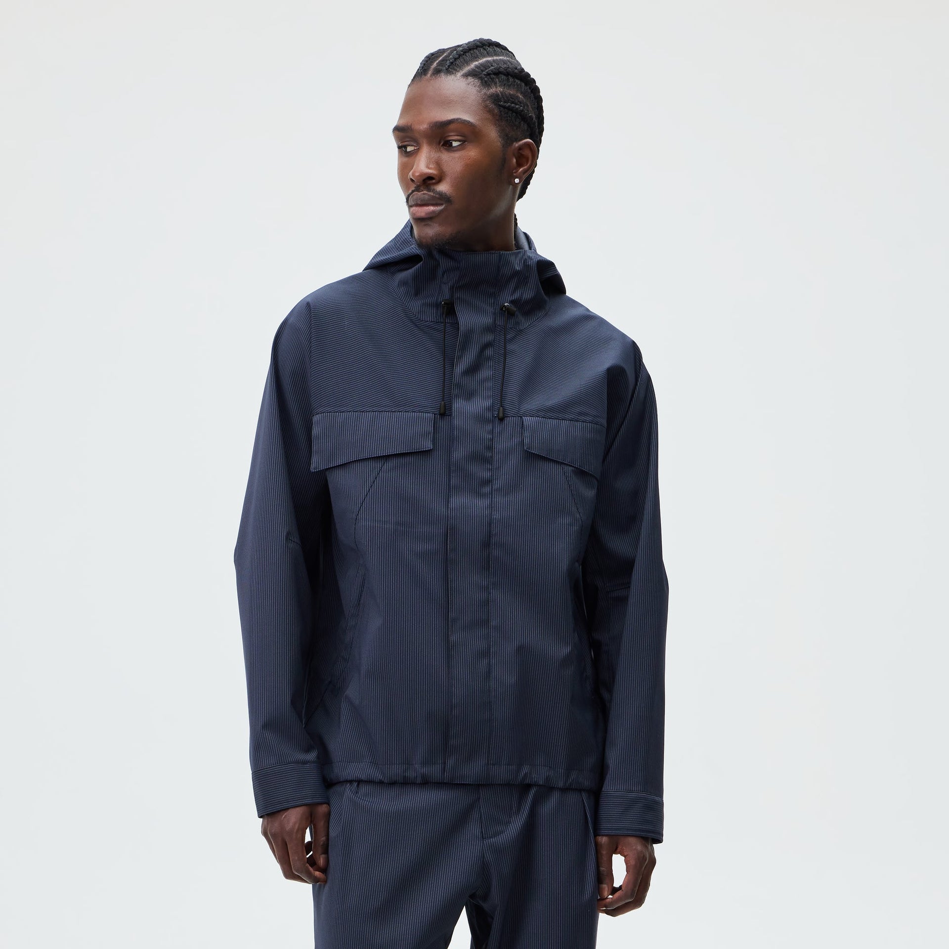 &Kin Tropical Wool Gael Parka - Nocturnal