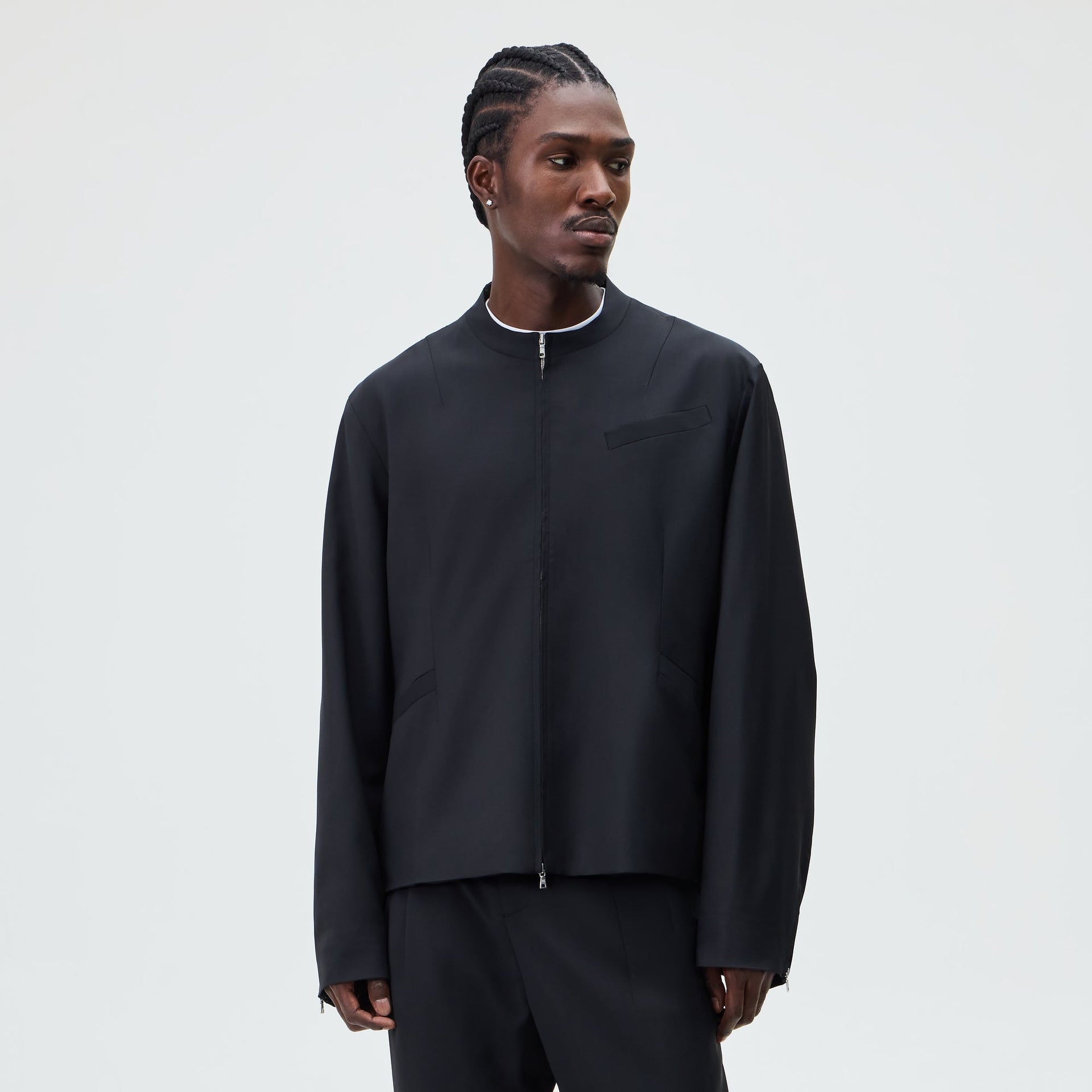&Kin Tropical Wool Denez Jacket - Black - PH