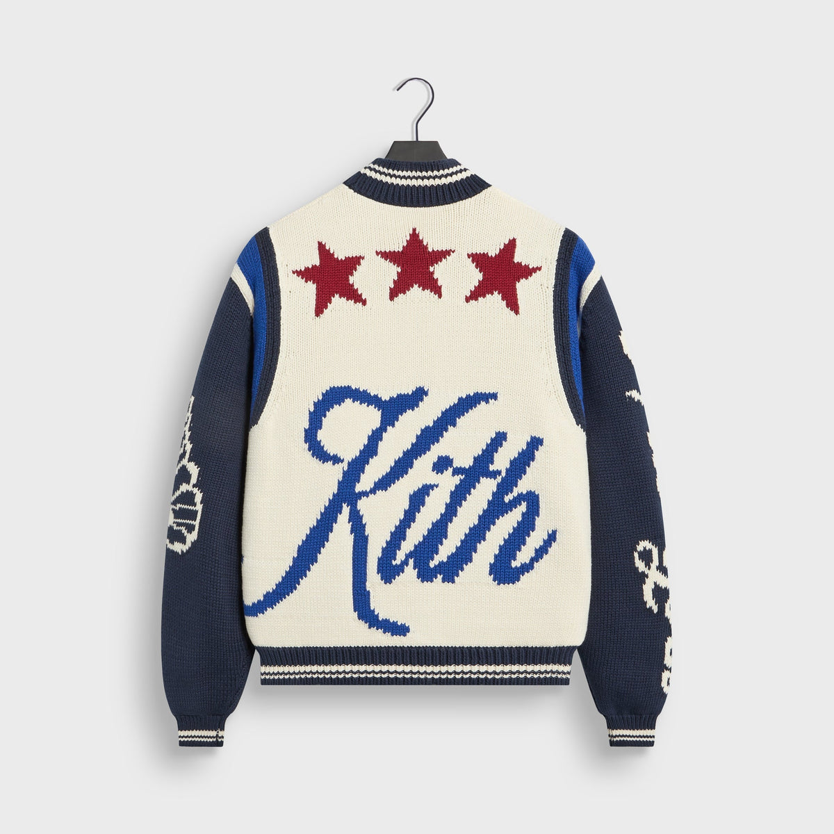 Kith Porter Varsity Knit Bomber Jacket - Sandrift - PH