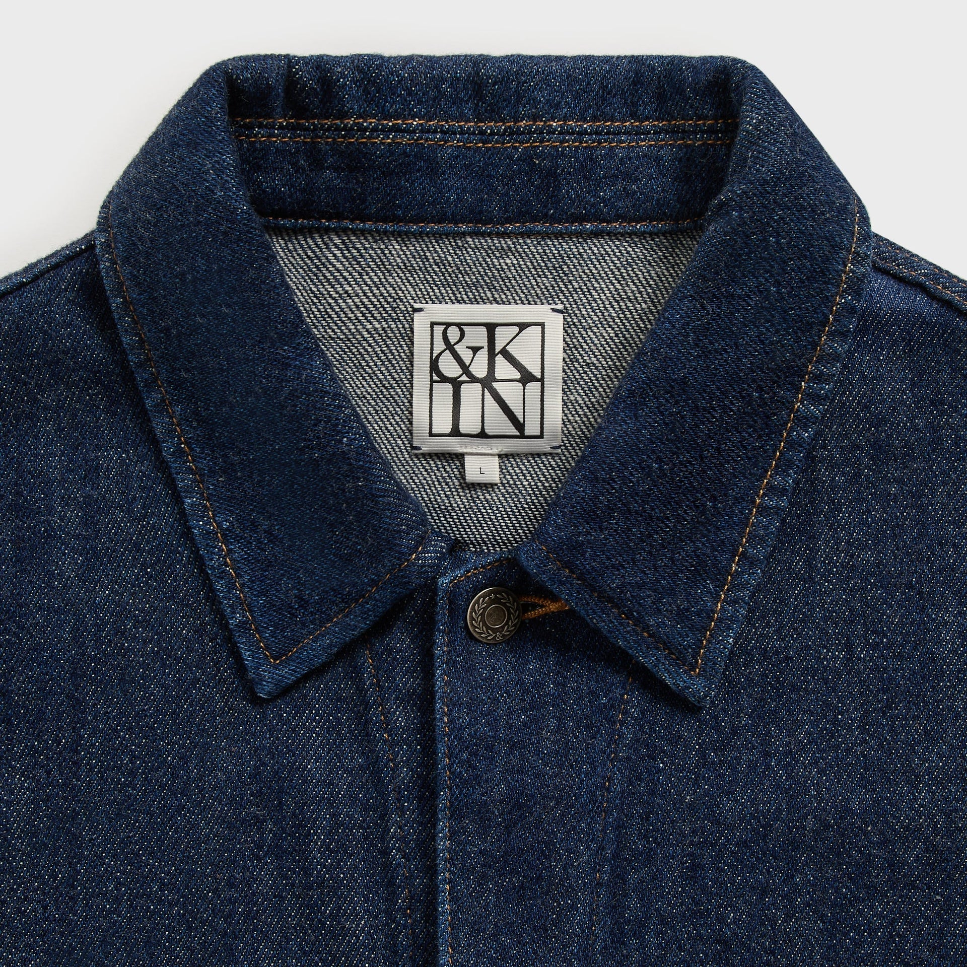 &Kin Rope Twill Alonzo Jacket - Dark Indigo - PH