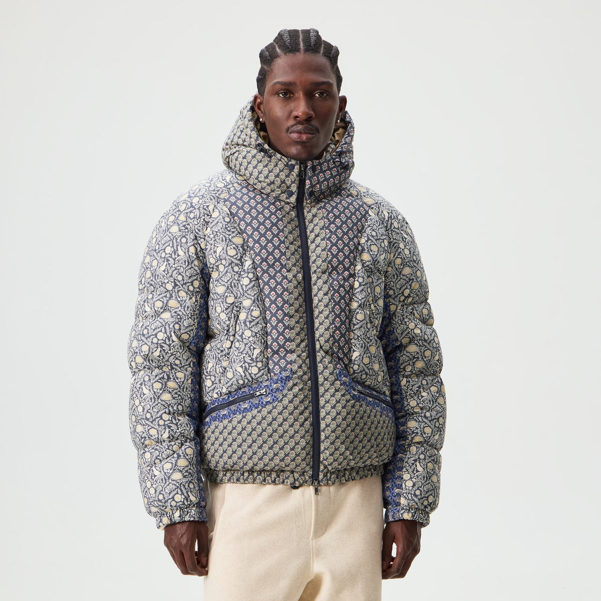 &Kin Printed Poplin Ambrose Puffer - Torpedo