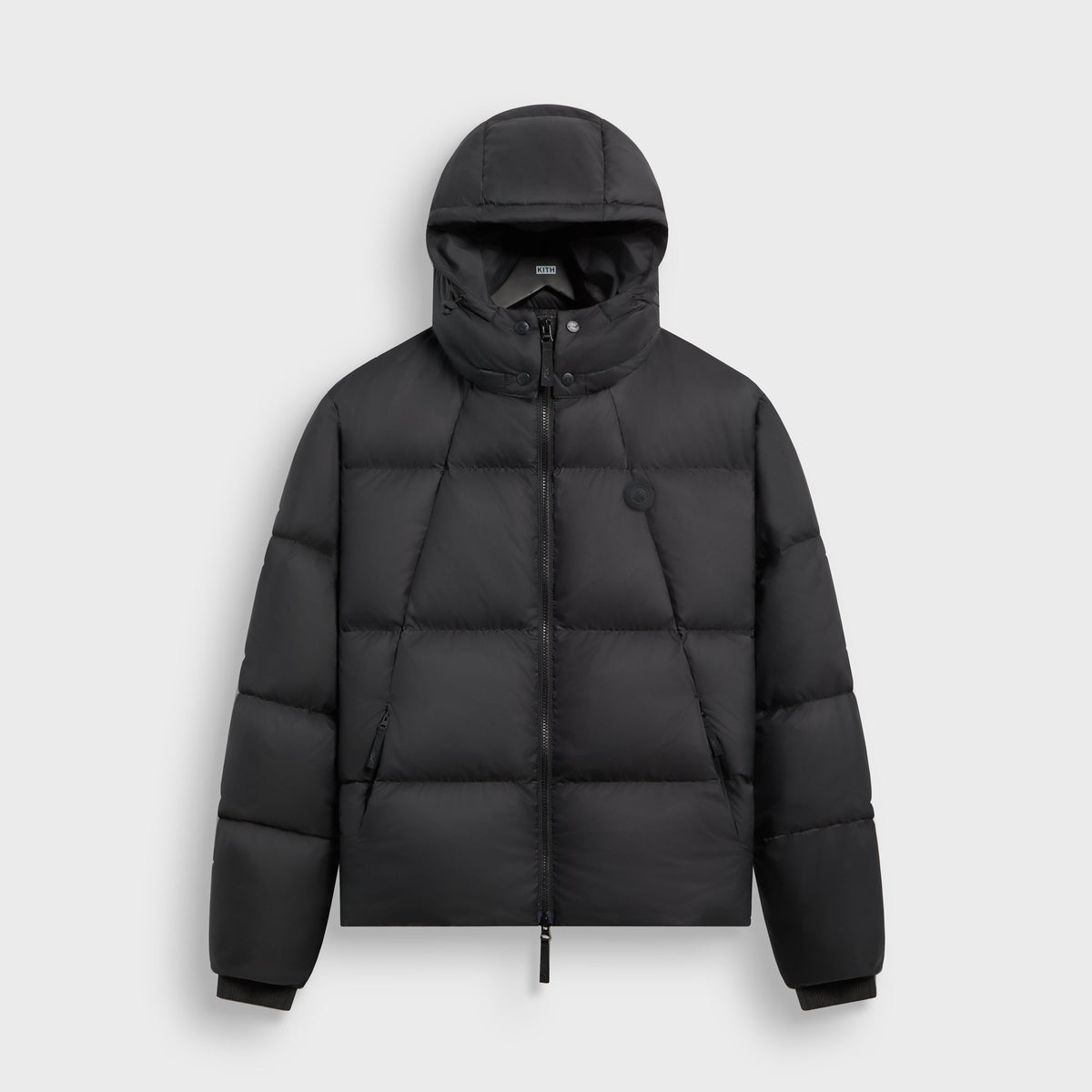 Kith Matte Stretch Taffeta Midi Puffer - Black - PH