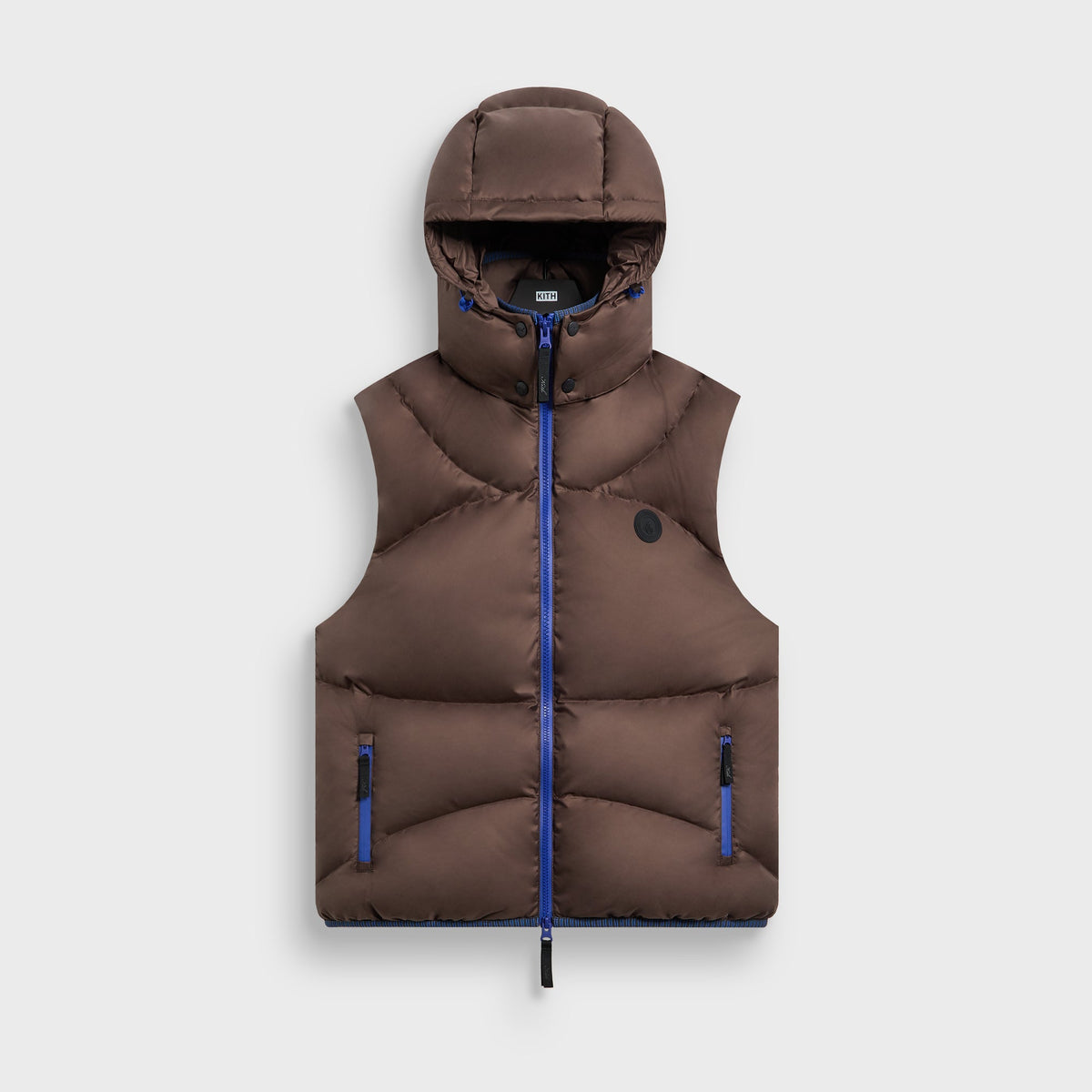 Kith Matte Stretch Taffeta Corey Puffer Vest - Cacao