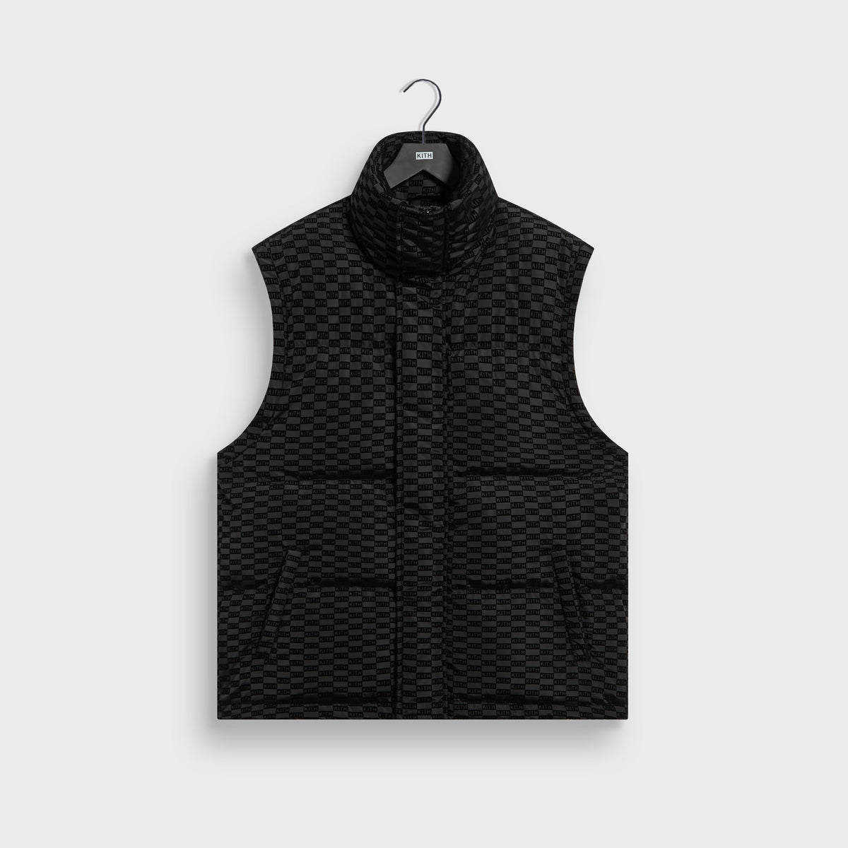 Kith Flocked Monogram Westley Convertible Puffer - Black - PH