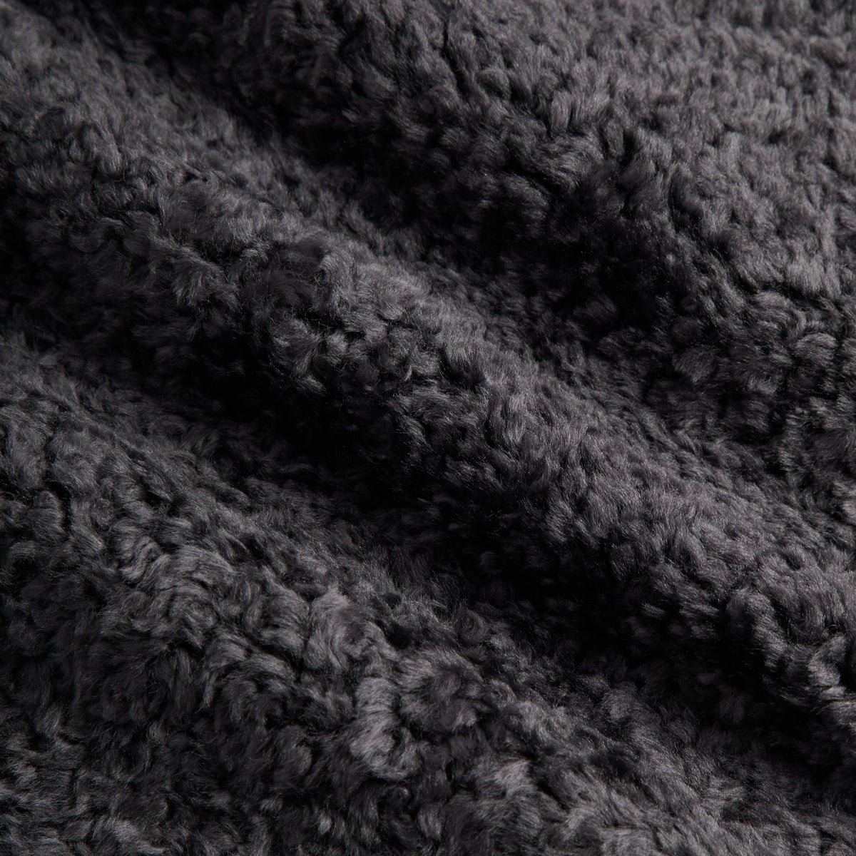 Kith Shearling Ryer Hooded Jacket - Carbon - PH