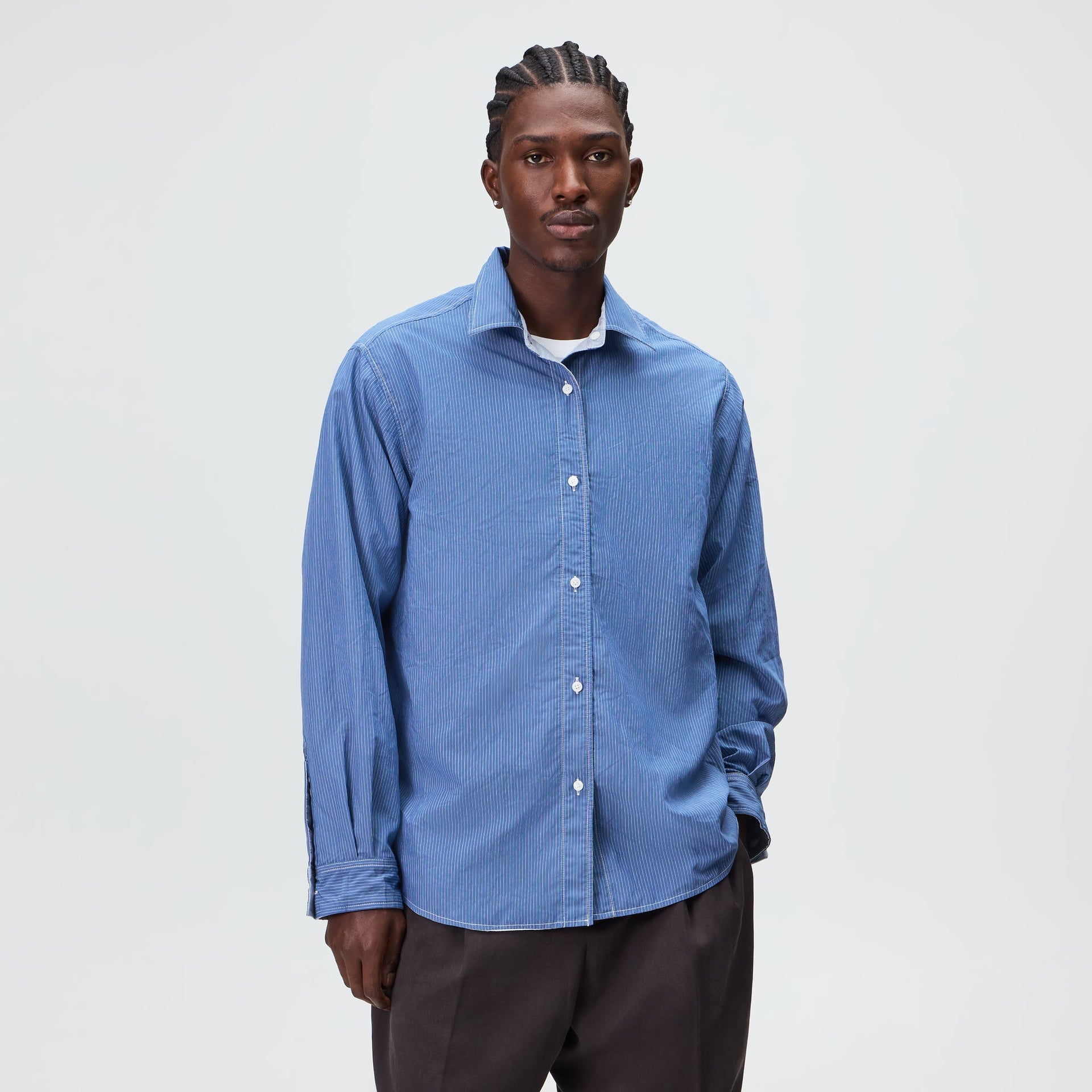 Kith Layered Stripe Georgie Shirt - White