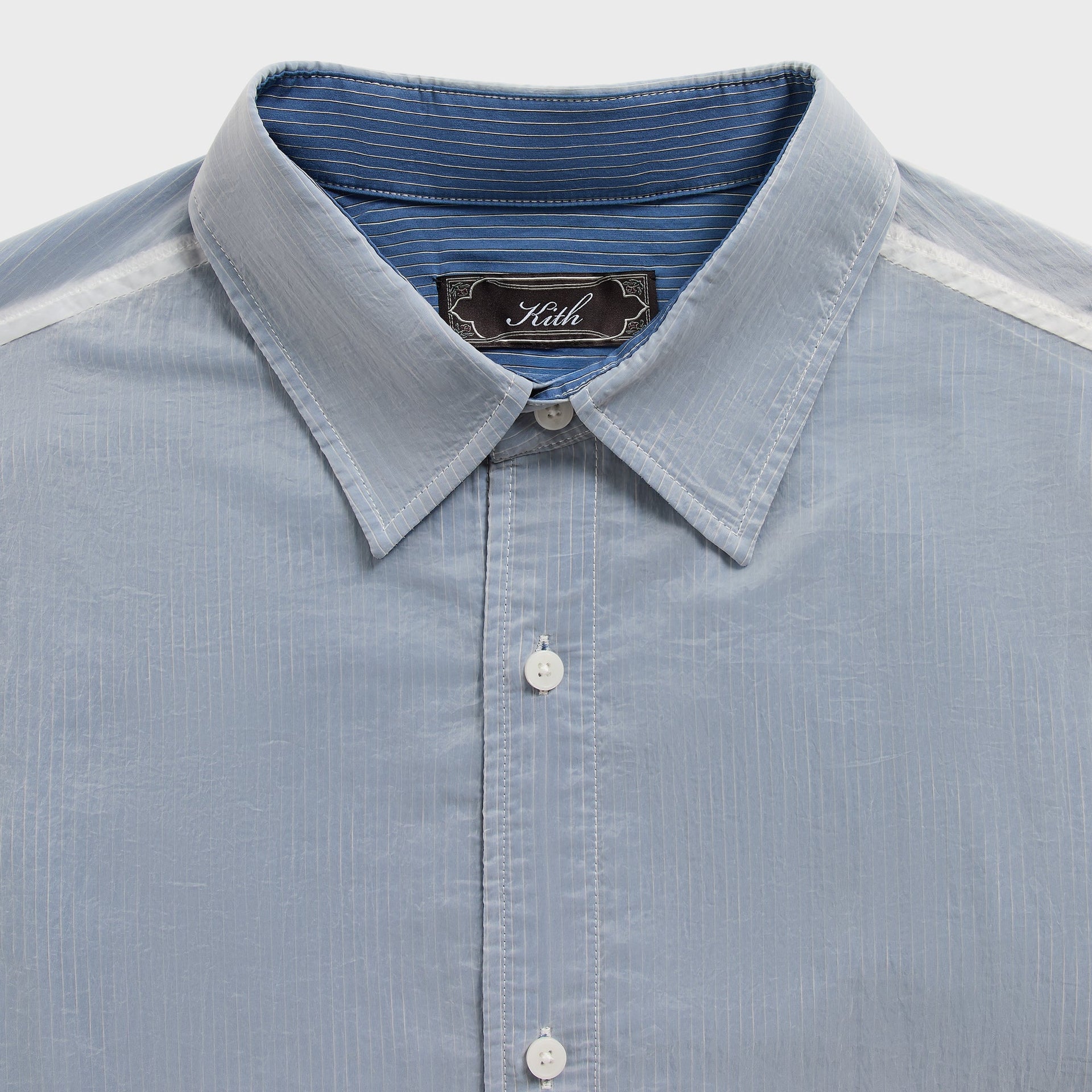 Kith Layered Stripe Georgie Shirt - White - PH