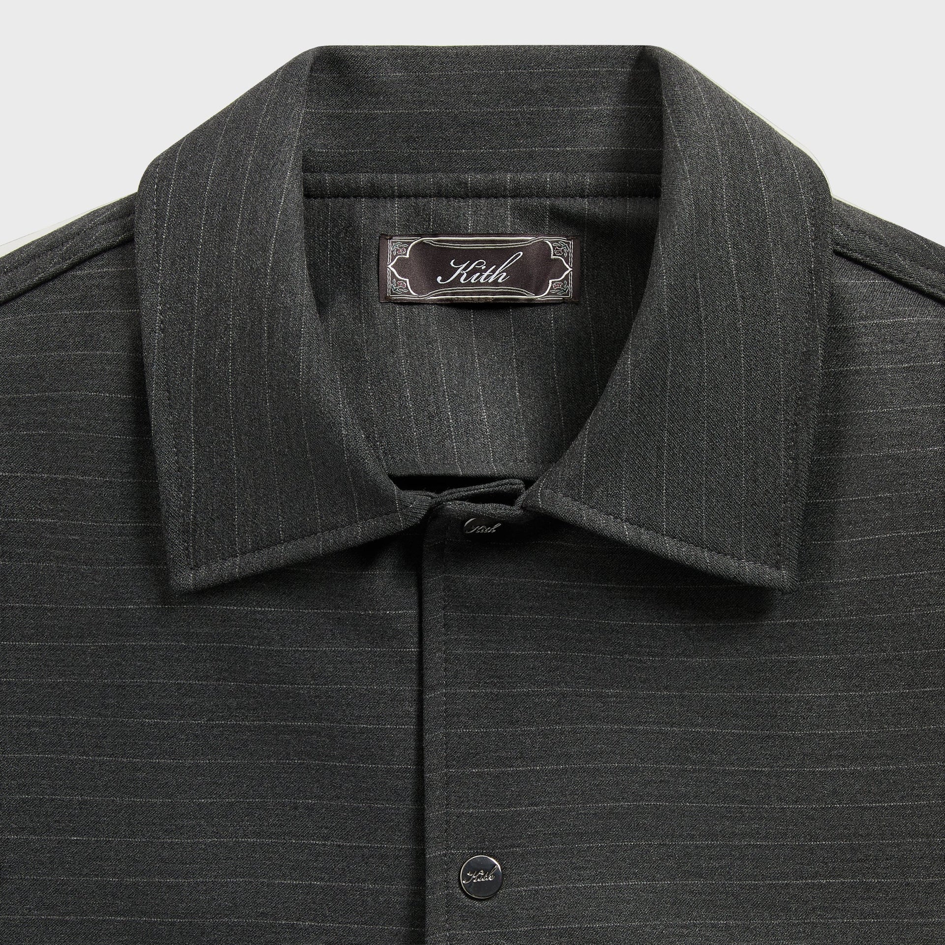 Kith Double Weave Montague Shirt - Dark Heather Grey - PH