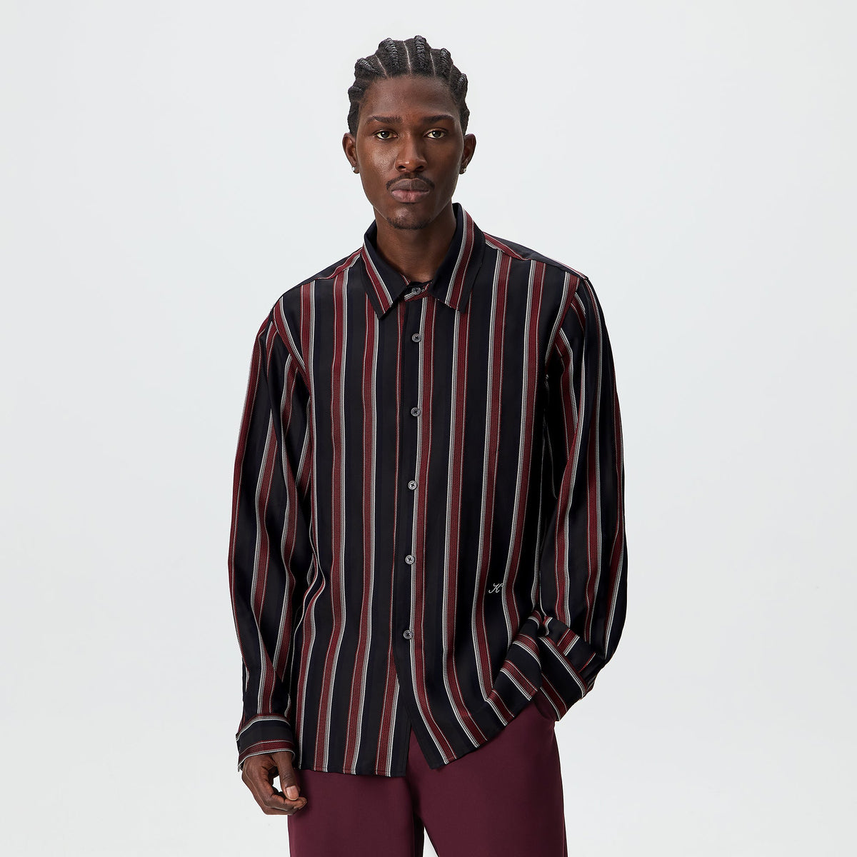 Kith Striped Jacquard Thompson Shirt - Nocturnal