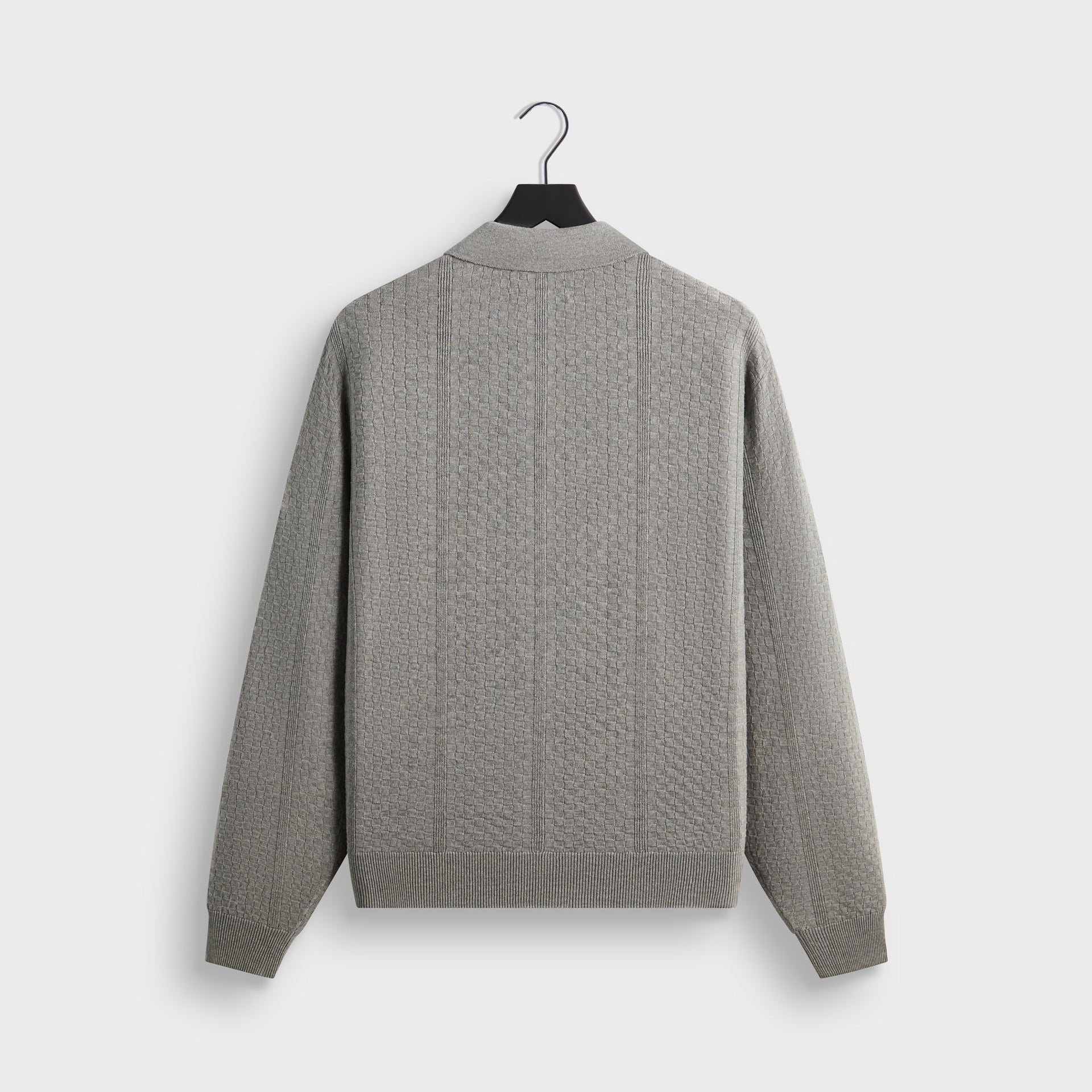 Kith Long Sleeve Tilden Pullover - Medium Heather Grey - PH