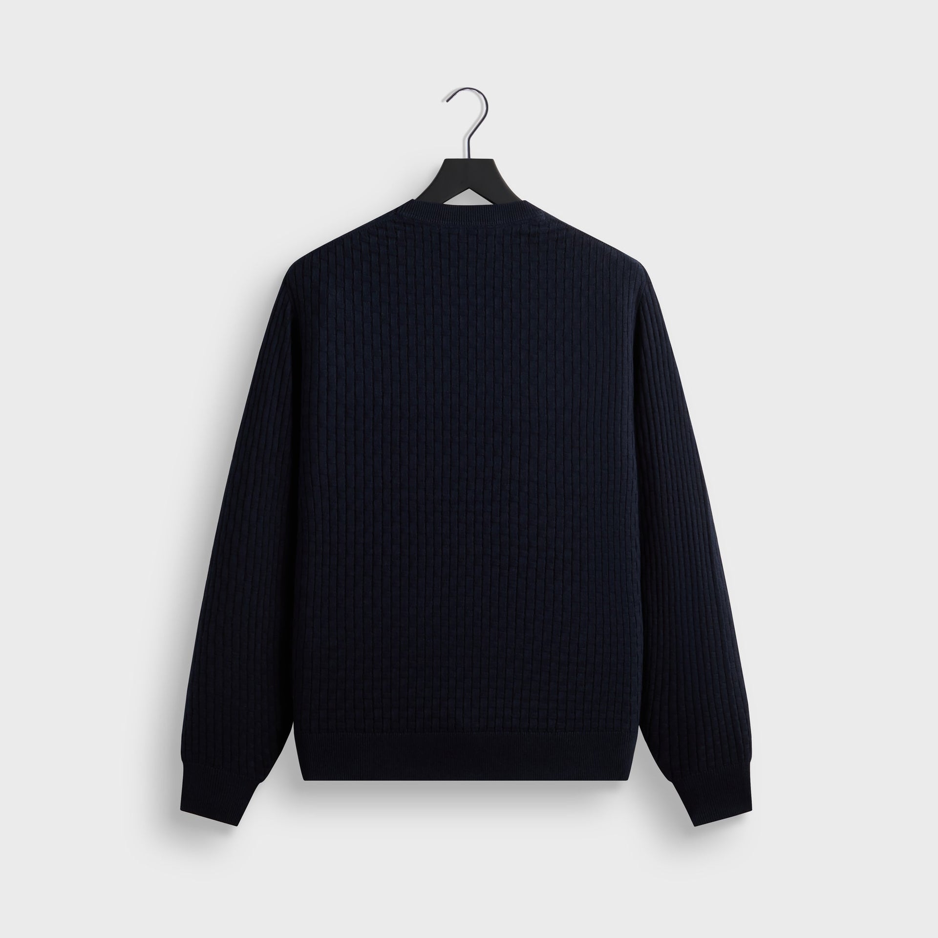 Kith Basketweave Tilden Crewneck - Nocturnal - PH
