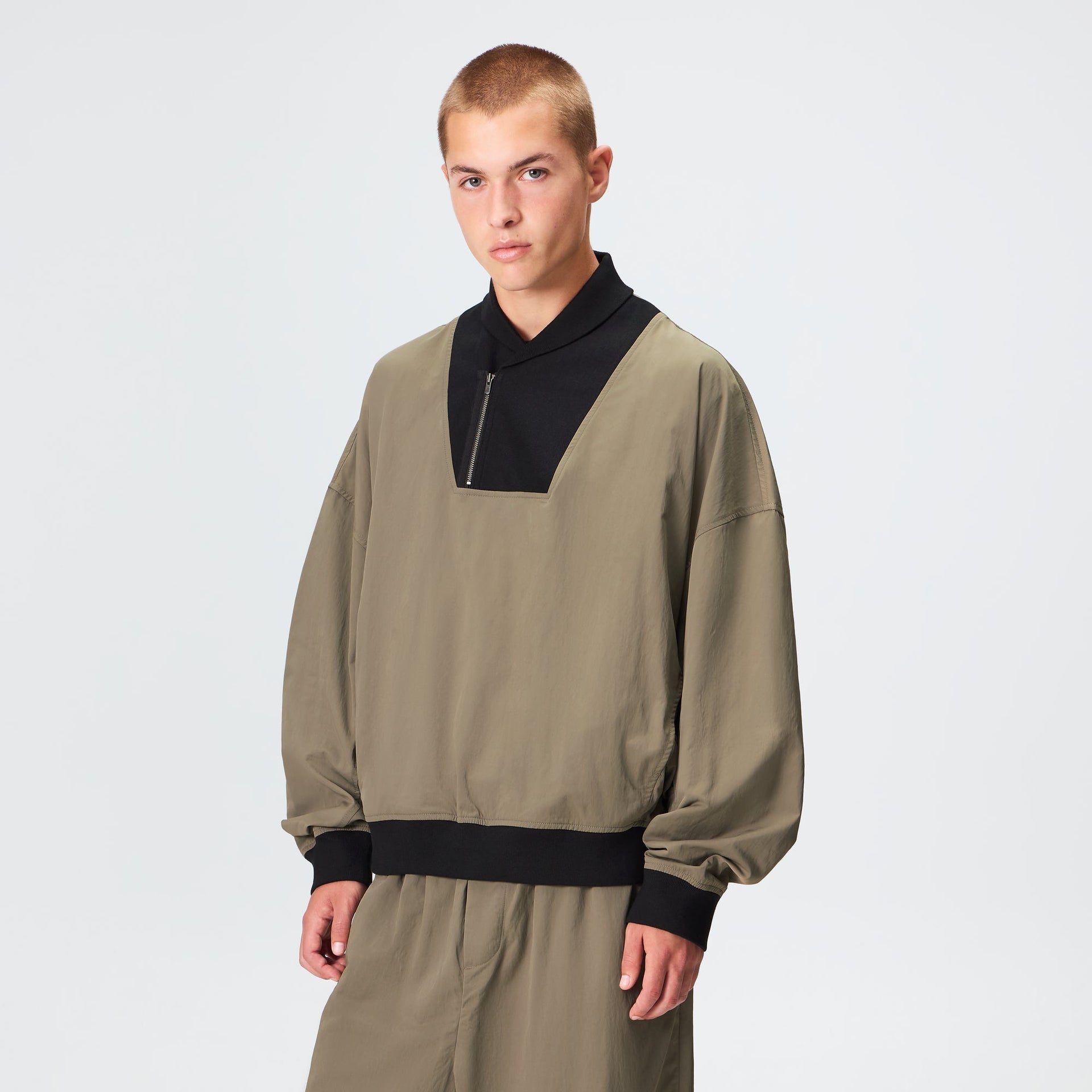 Kith Nylon Vernon Pullover - Icy Olive - PH