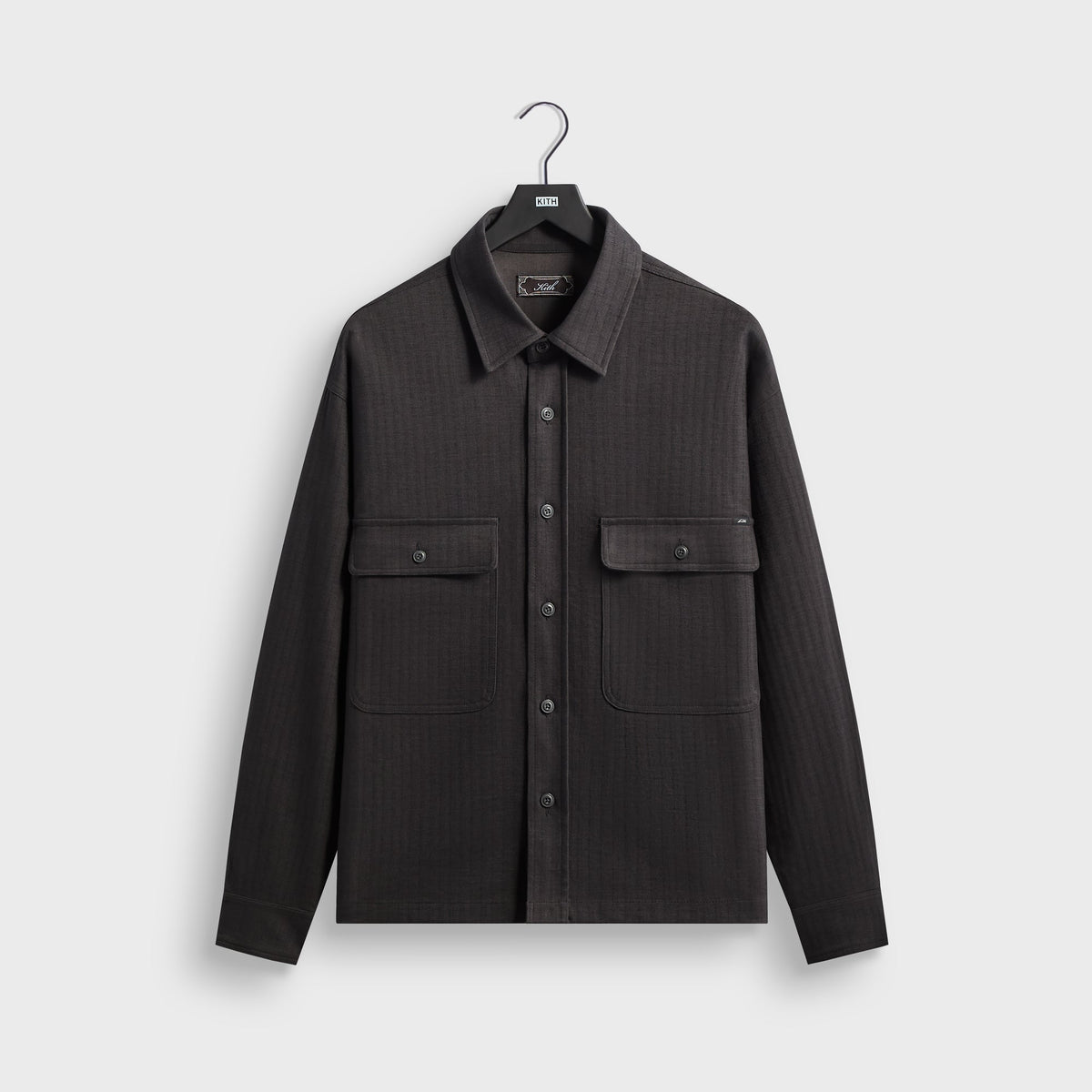Kith Herringbone Dobby Henson Buttondown - Carbon