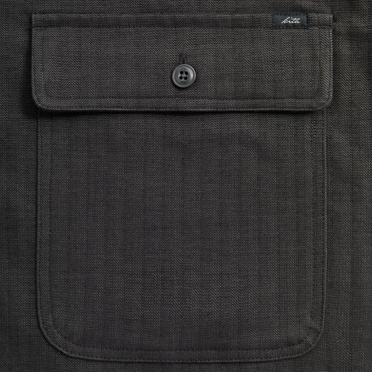 Kith Herringbone Dobby Henson Buttondown - Carbon