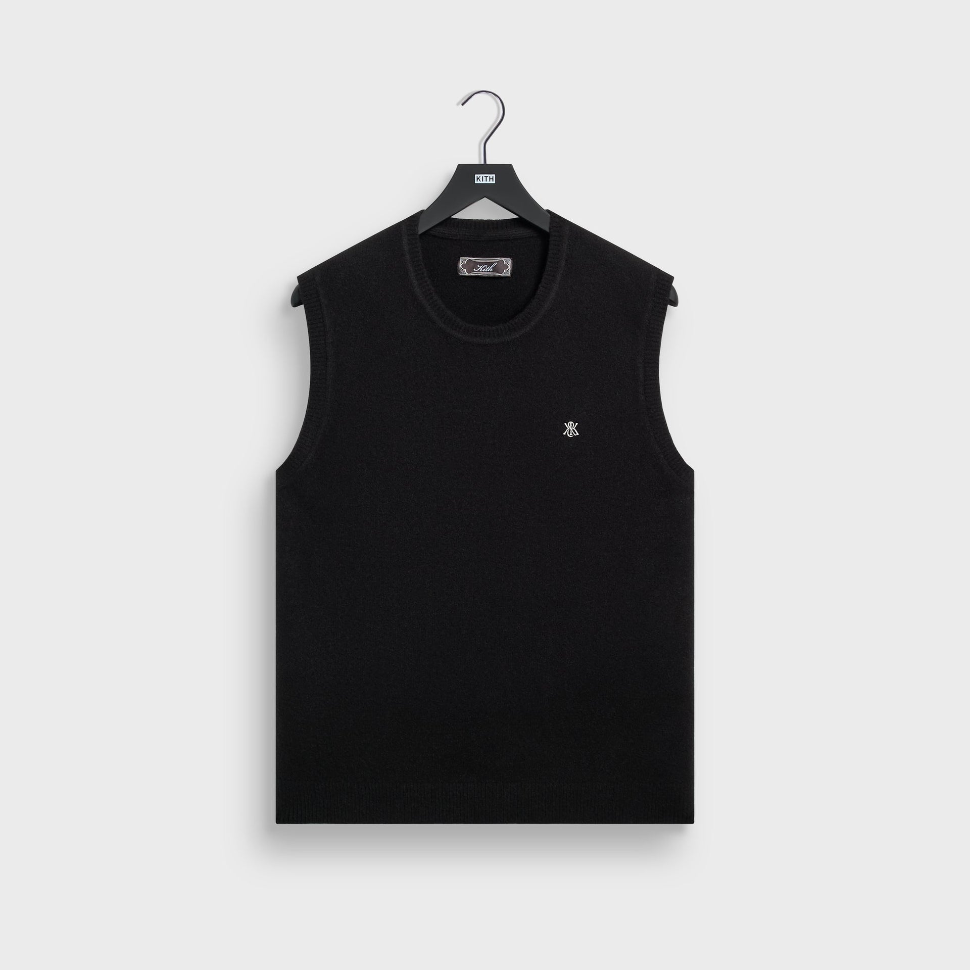Kith Boucle Heath Crewneck Sweater Vest - Black