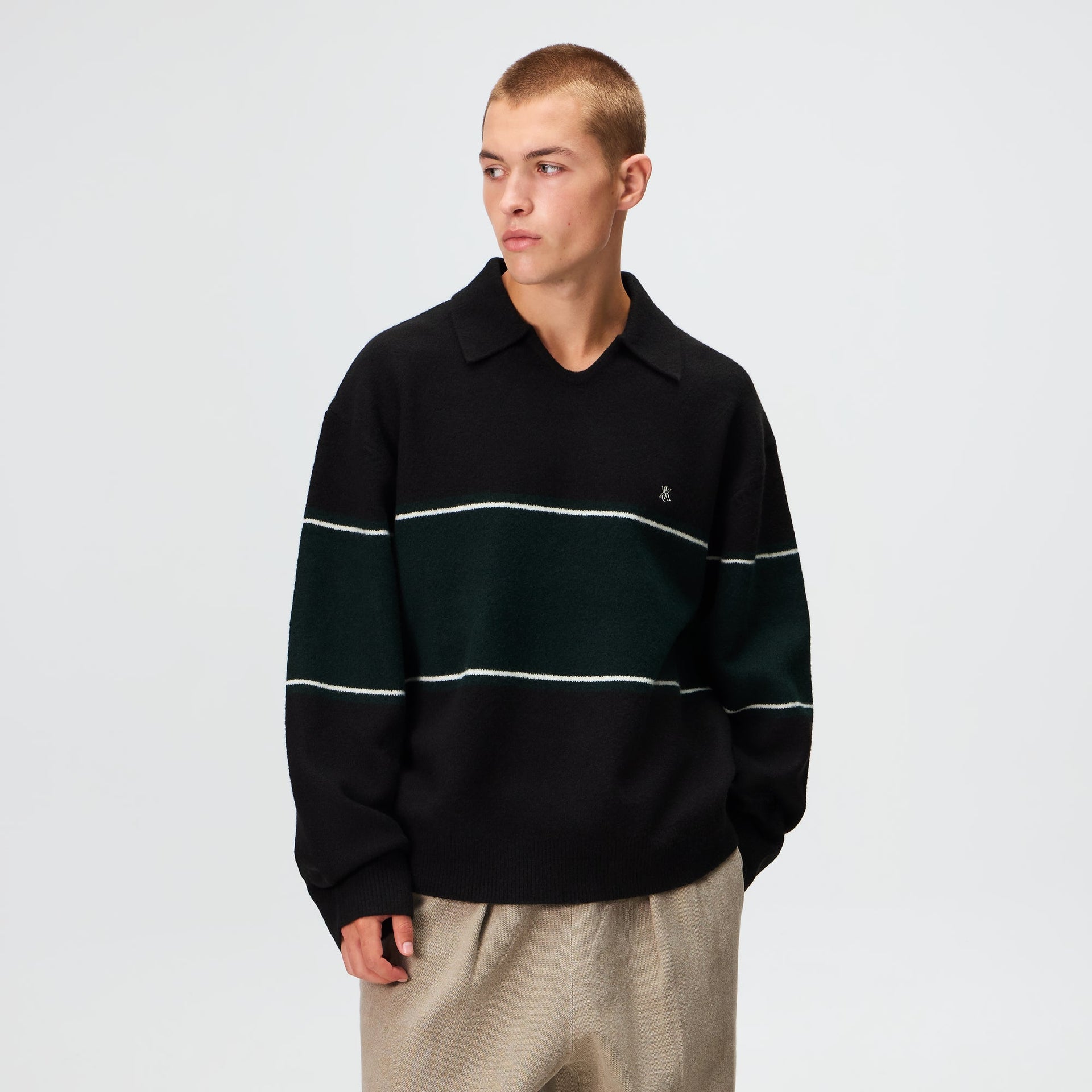 Kith Boucle Ulysses Sweater - Black