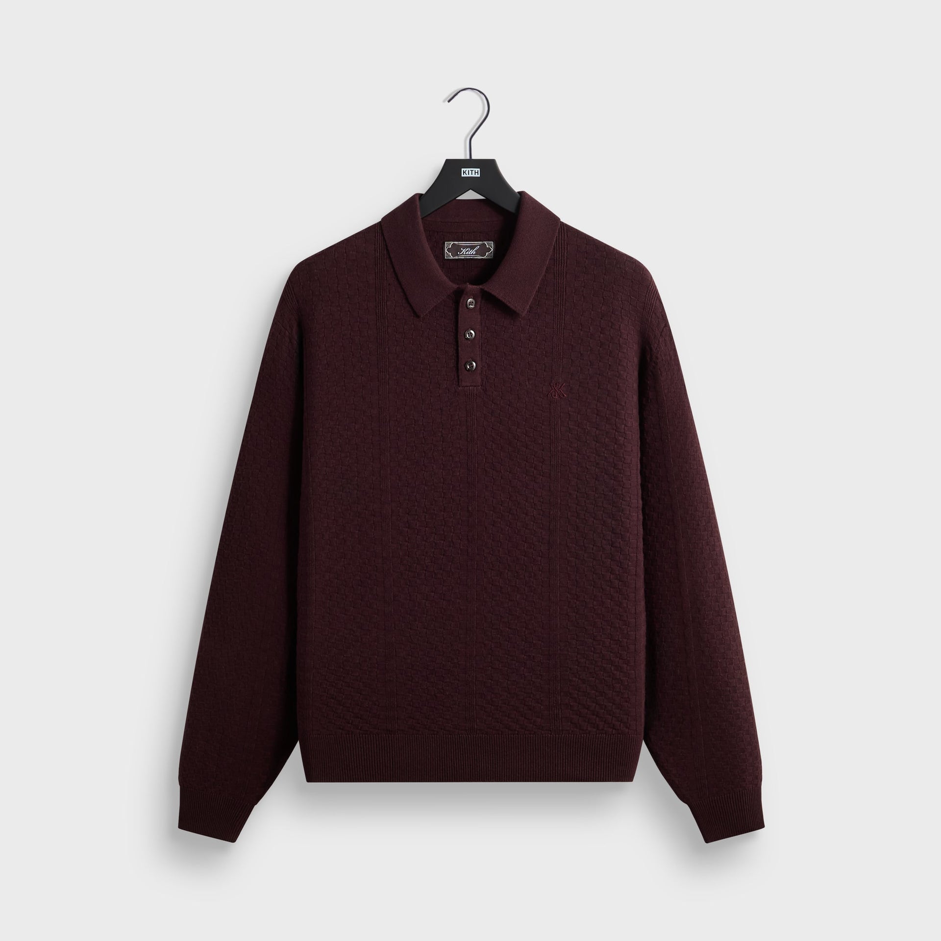 Kith Long Sleeve Tilden Pullover - Incognito - PH