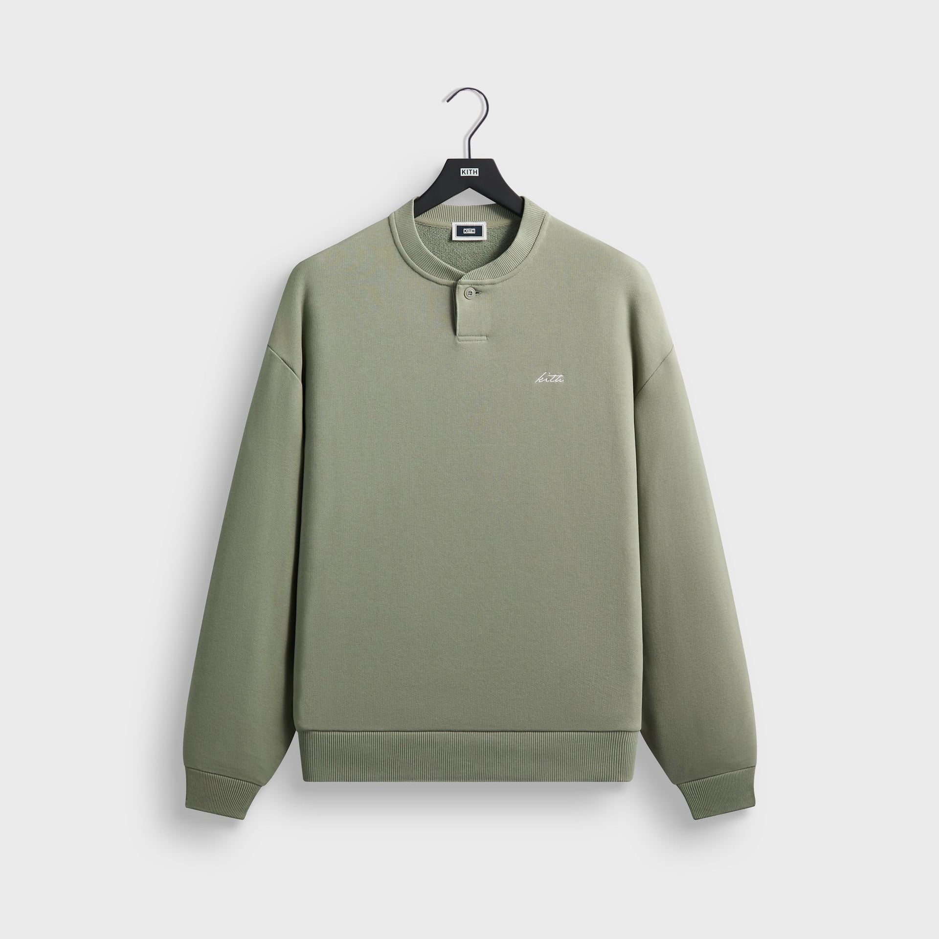 Kith Heavy Loop Henley Nelson Pullover - Haze - PH