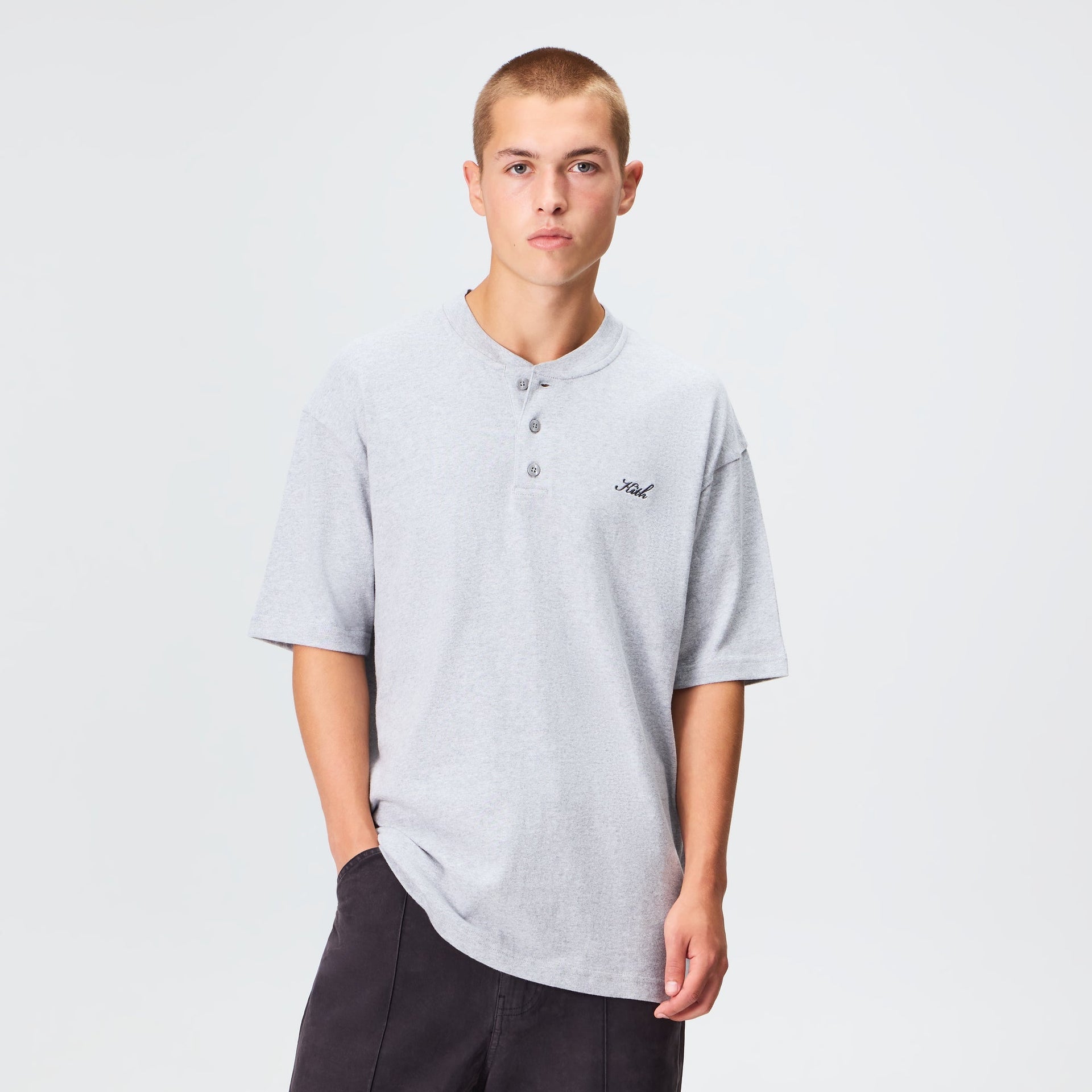 Kith Huntington Tee - Medium Heather Grey - PH