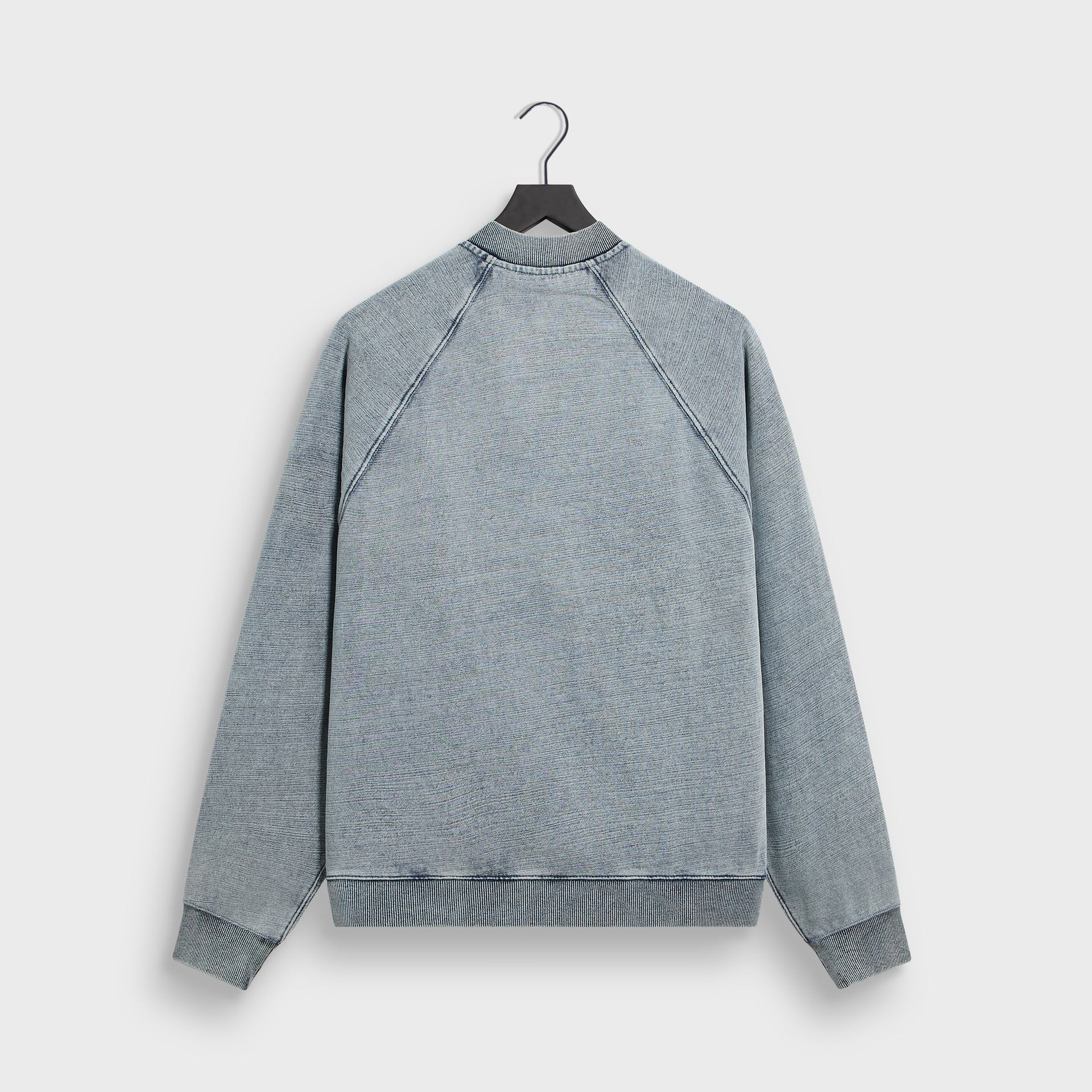 Kith Indigo Fleece Linus Full Zip Crewneck - Light Indigo - PH