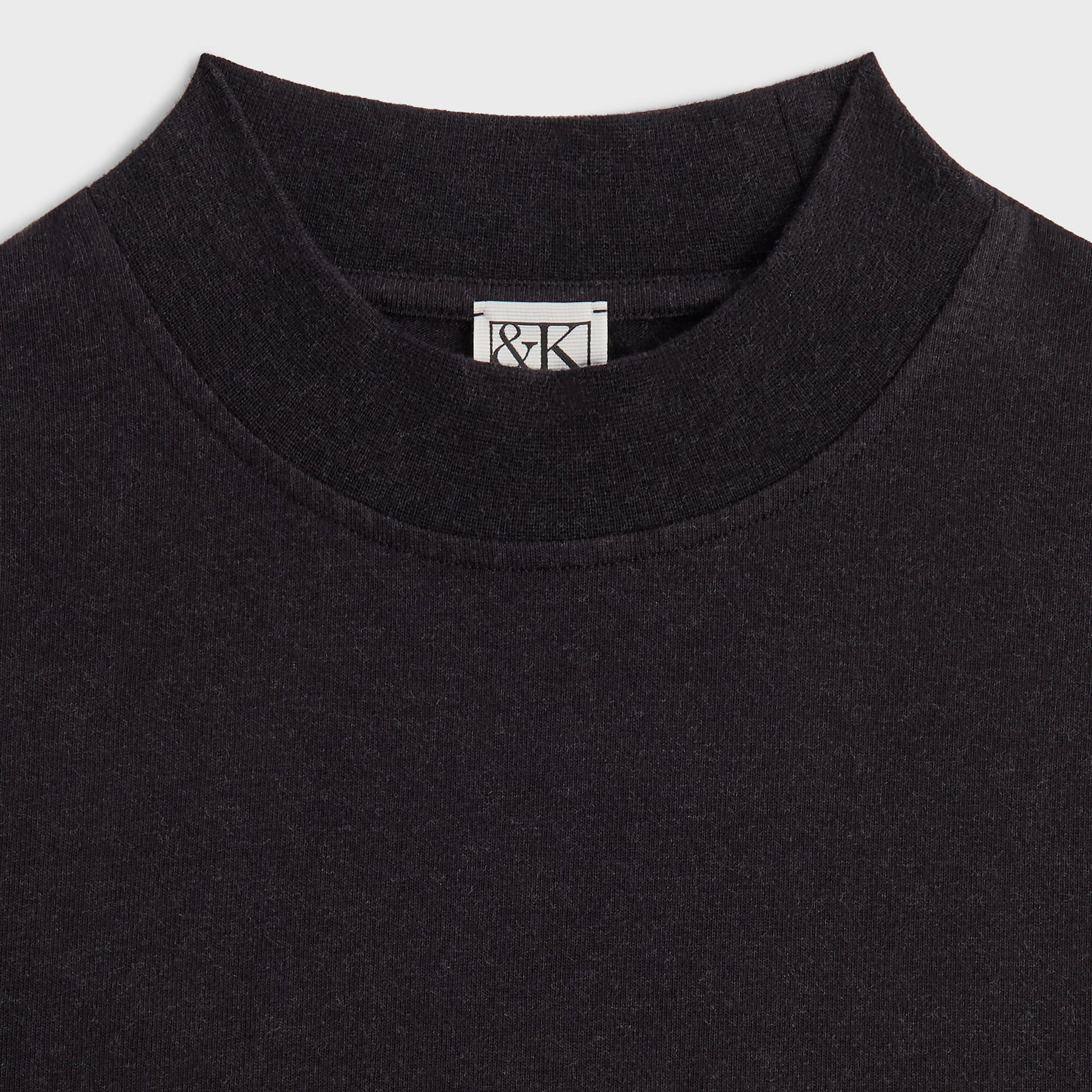 &Kin Mock Neck James Tee - Black - PH