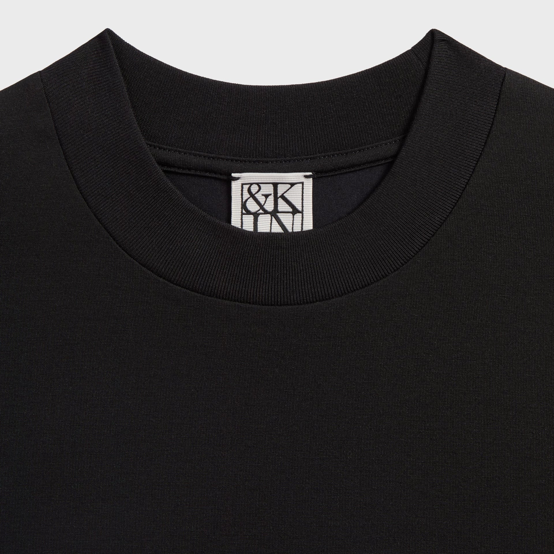 &Kin Mock Neck Albie Tee - Black - PH