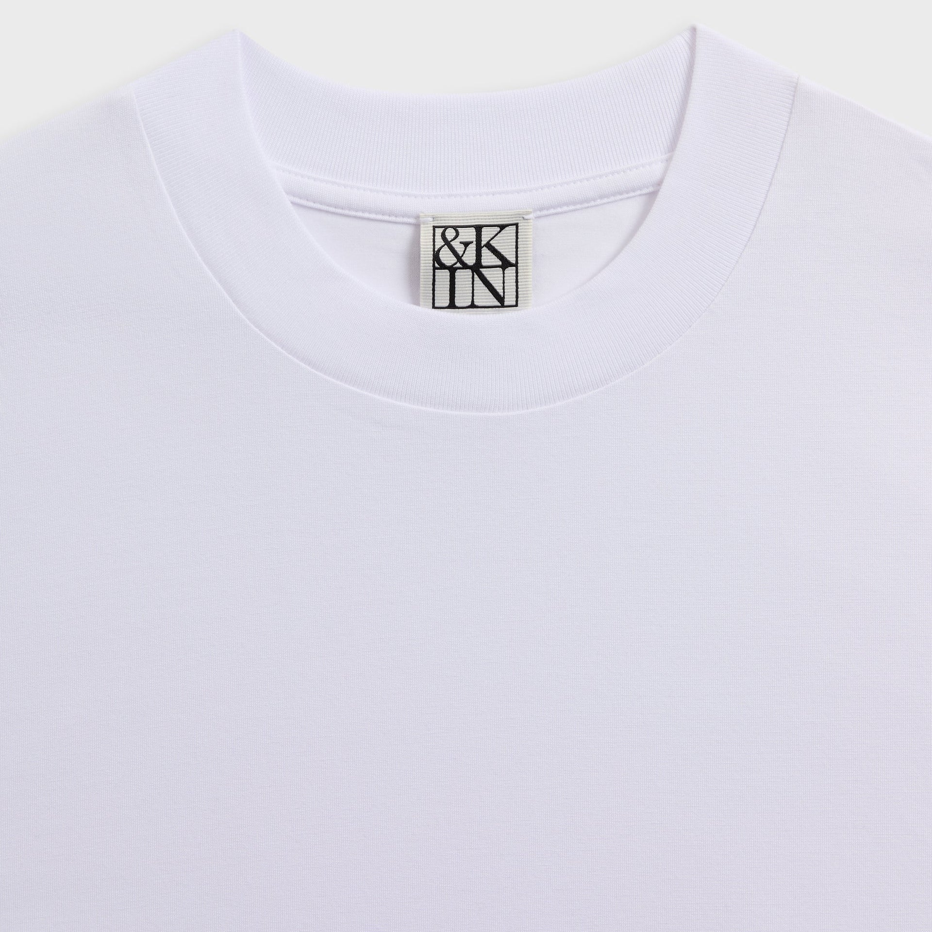 &Kin Mock Neck Albie Tee - White - PH