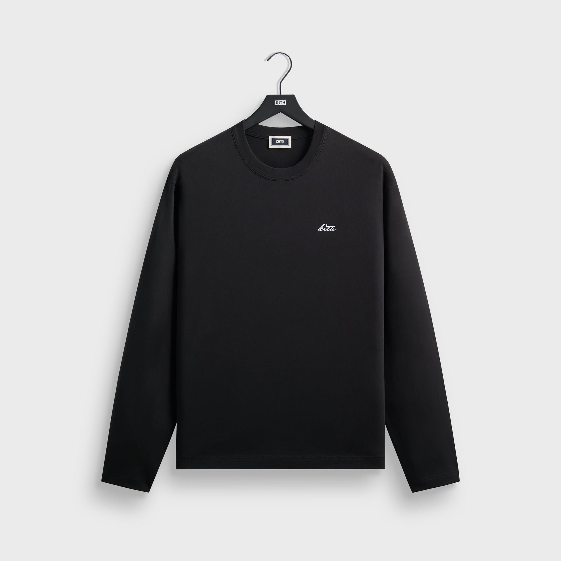 Kith Long Sleeve Alex Boxy Tee - Black - PH