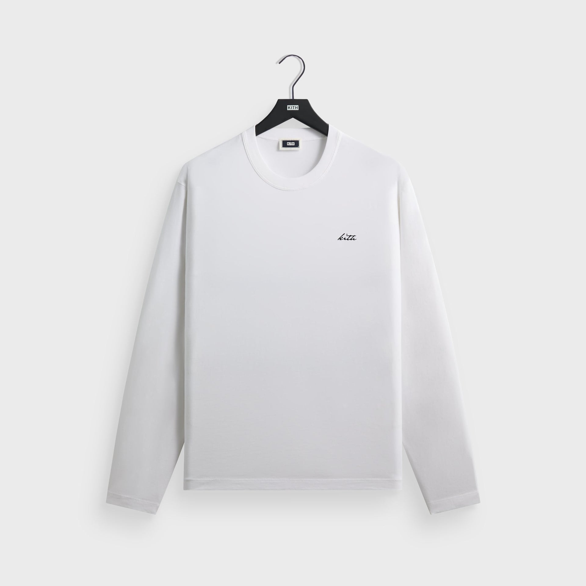Kith Long Sleeve Alex Boxy Tee - White - PH