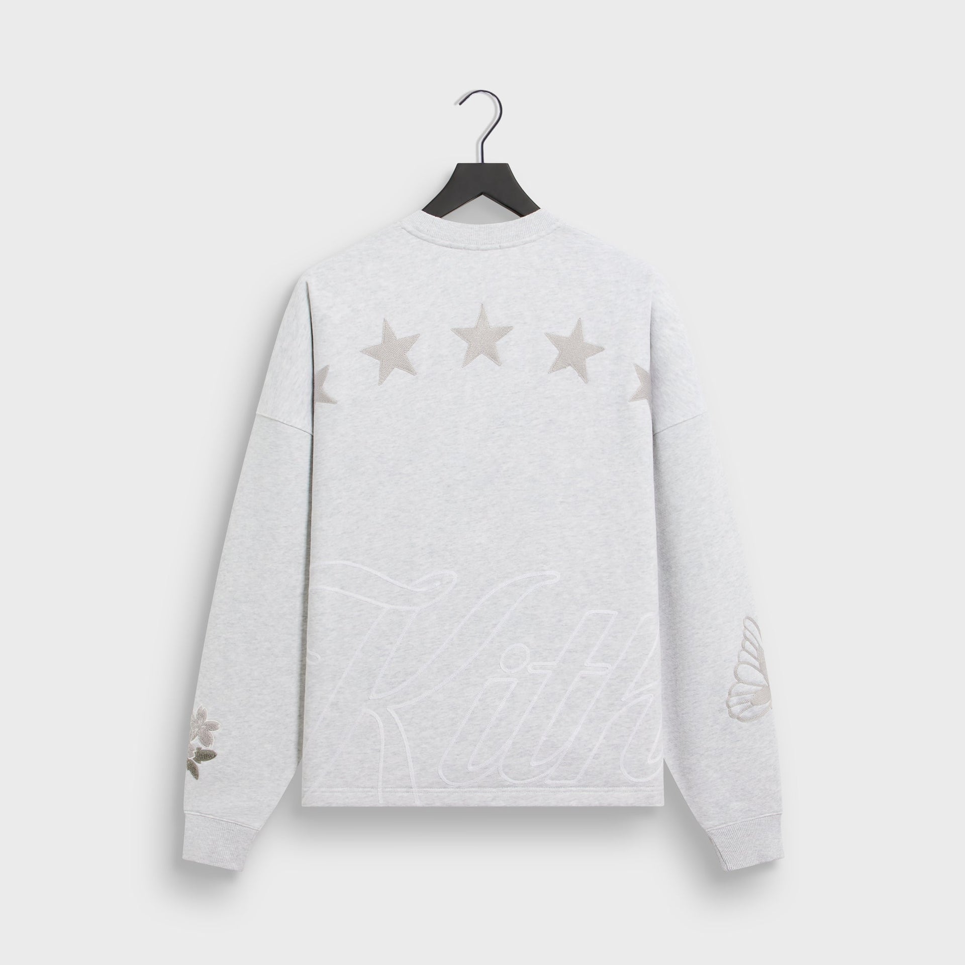 Kith Varsity Lawson Crewneck - Light Heather Grey