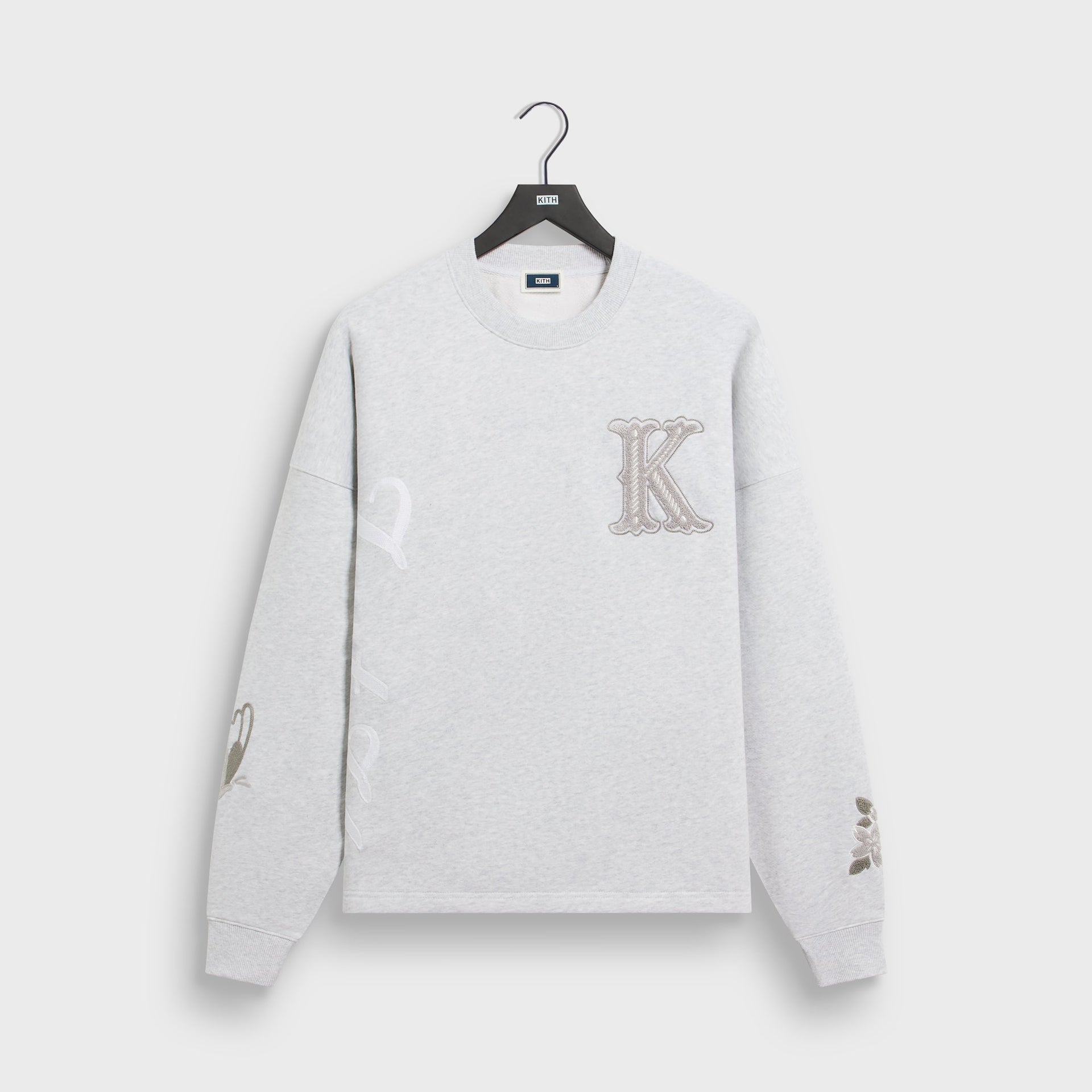 Kith Varsity Lawson Crewneck - Light Heather Grey - PH