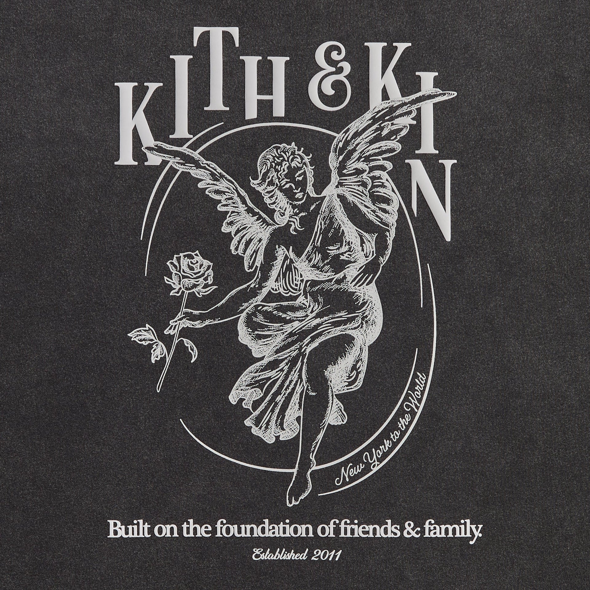 Kith Guardian Alex Boxy Vintage Tee - Black - PH