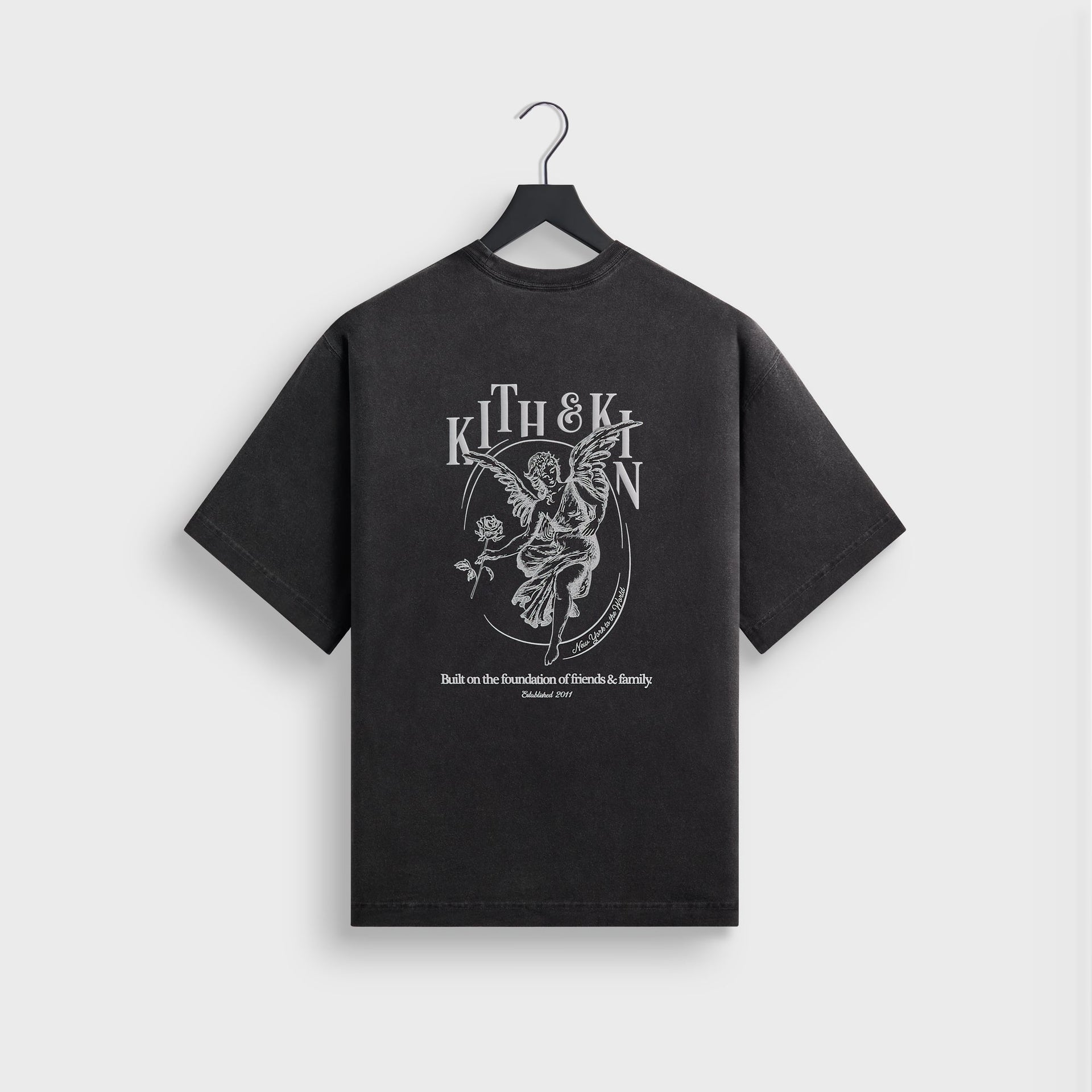 Kith Guardian Alex Boxy Vintage Tee - Black - PH