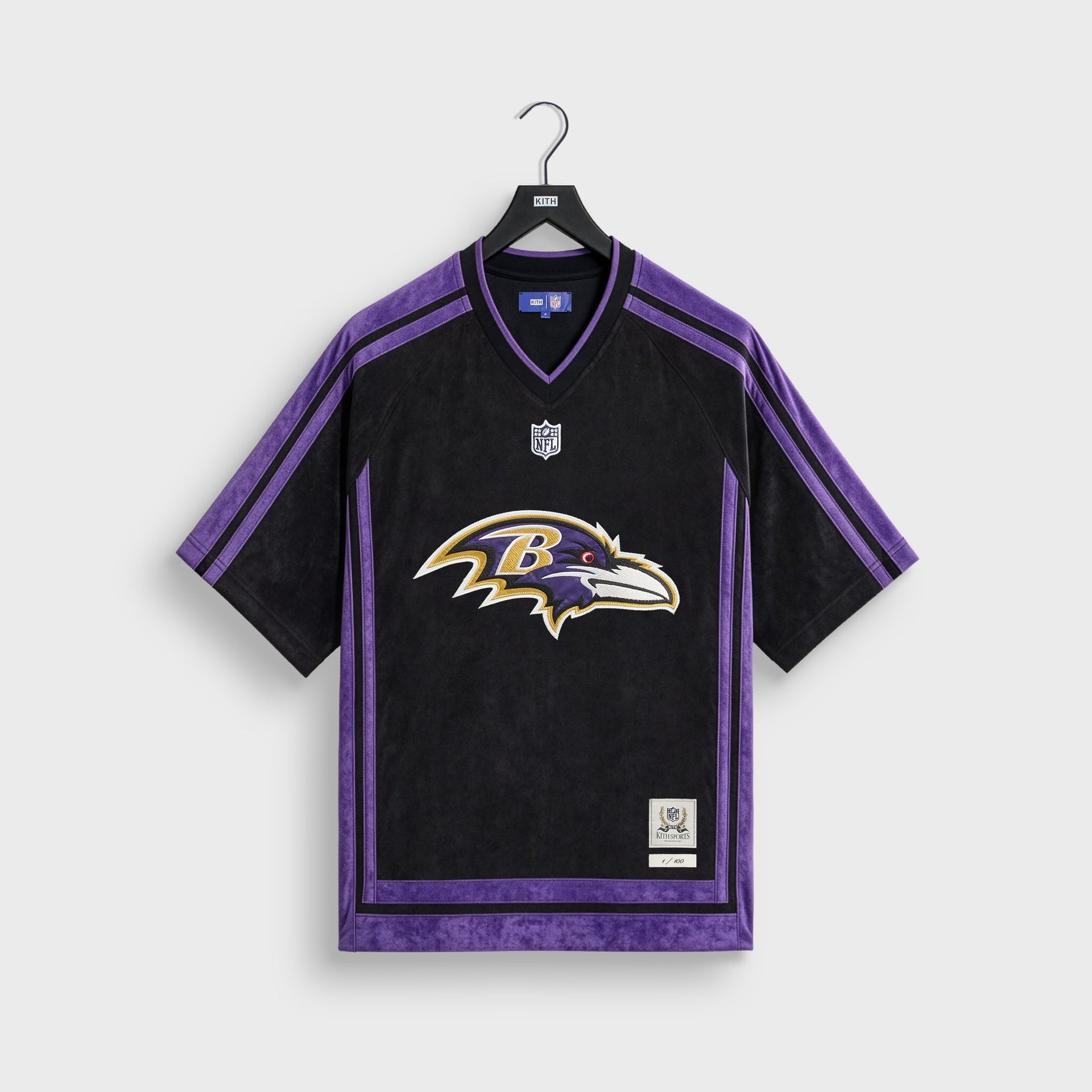 Kith & the NFL for the Baltimore Ravens Leon Shirt - Black