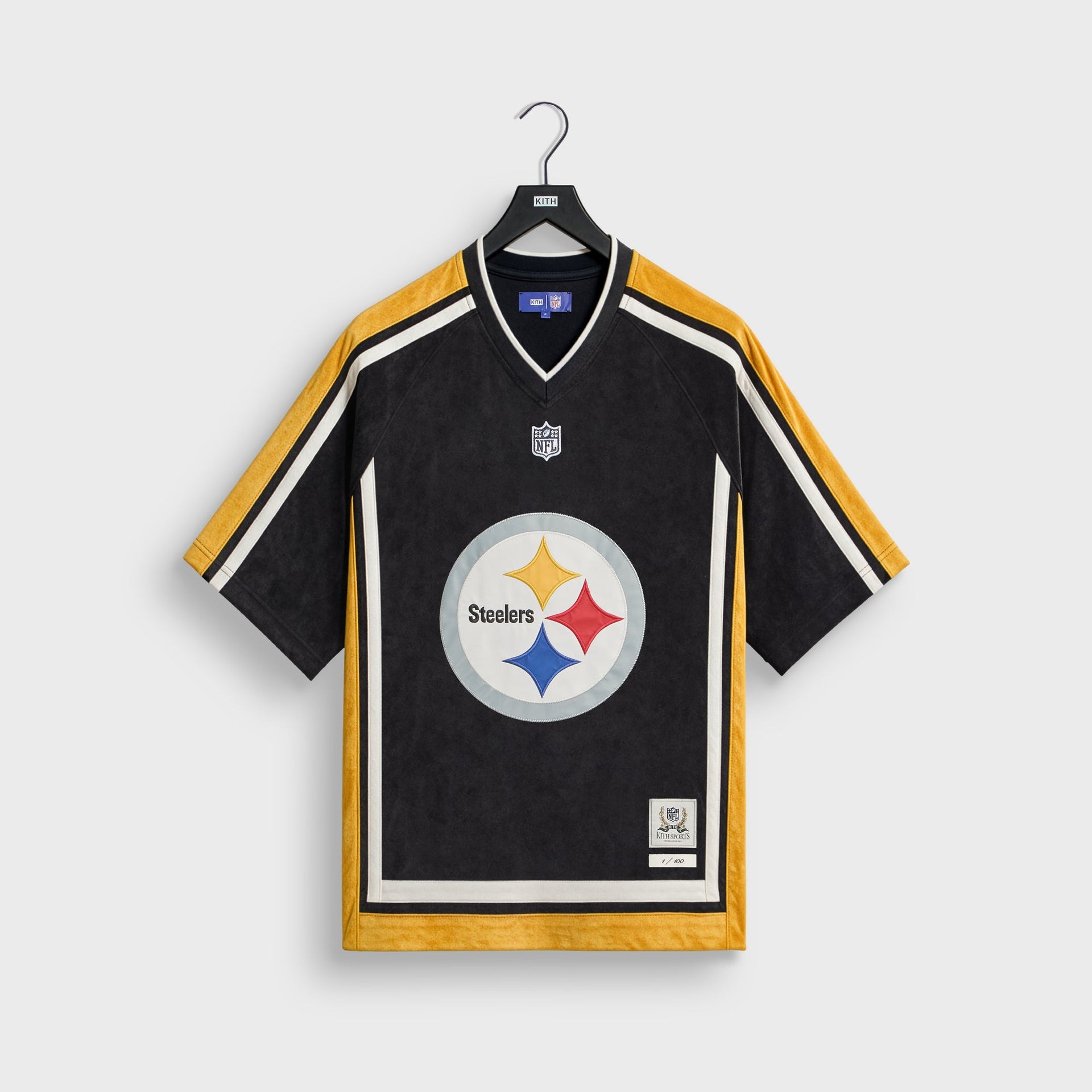 Kith & the NFL for the Pittsburgh Steelers Leon Shirt - Black