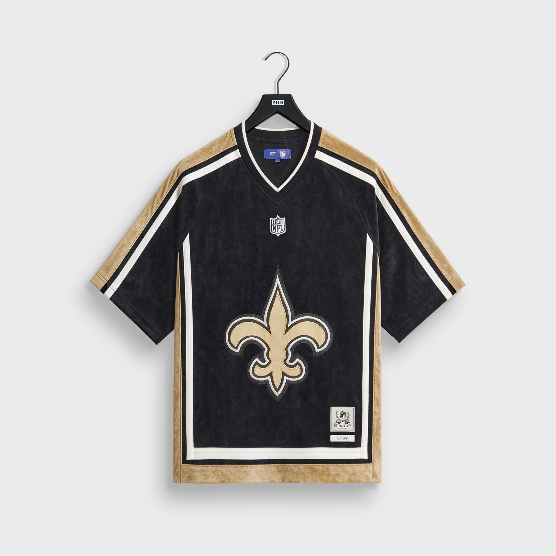 Kith & the NFL for the New Orleans Saints Leon Shirt - Black