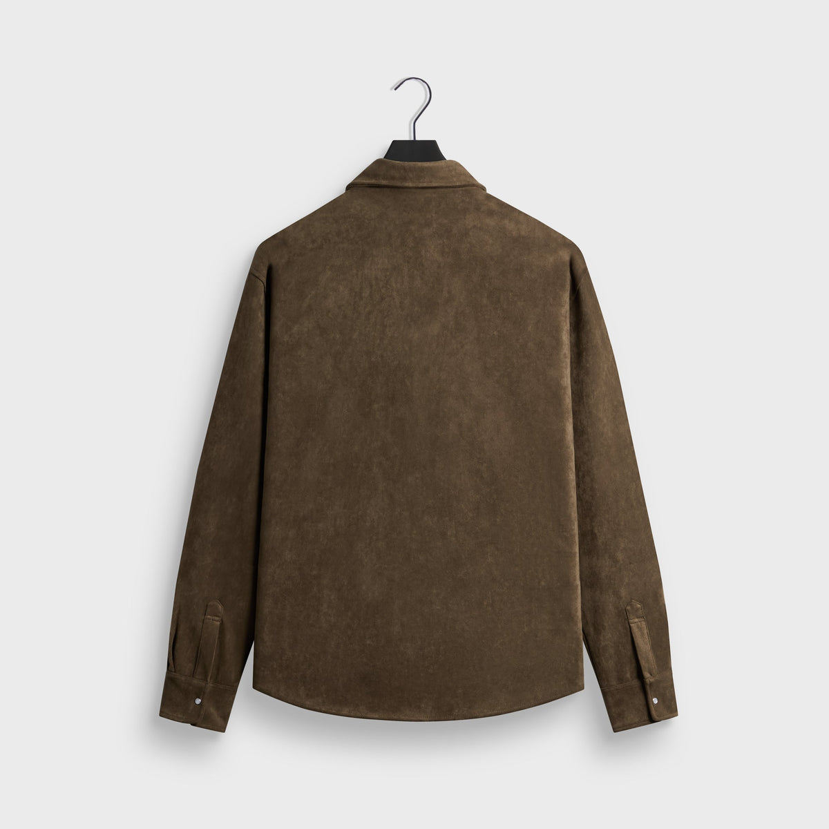 Kith Brushed Microsuede Long Sleeve Warwick Shirt - Armadillo - PH