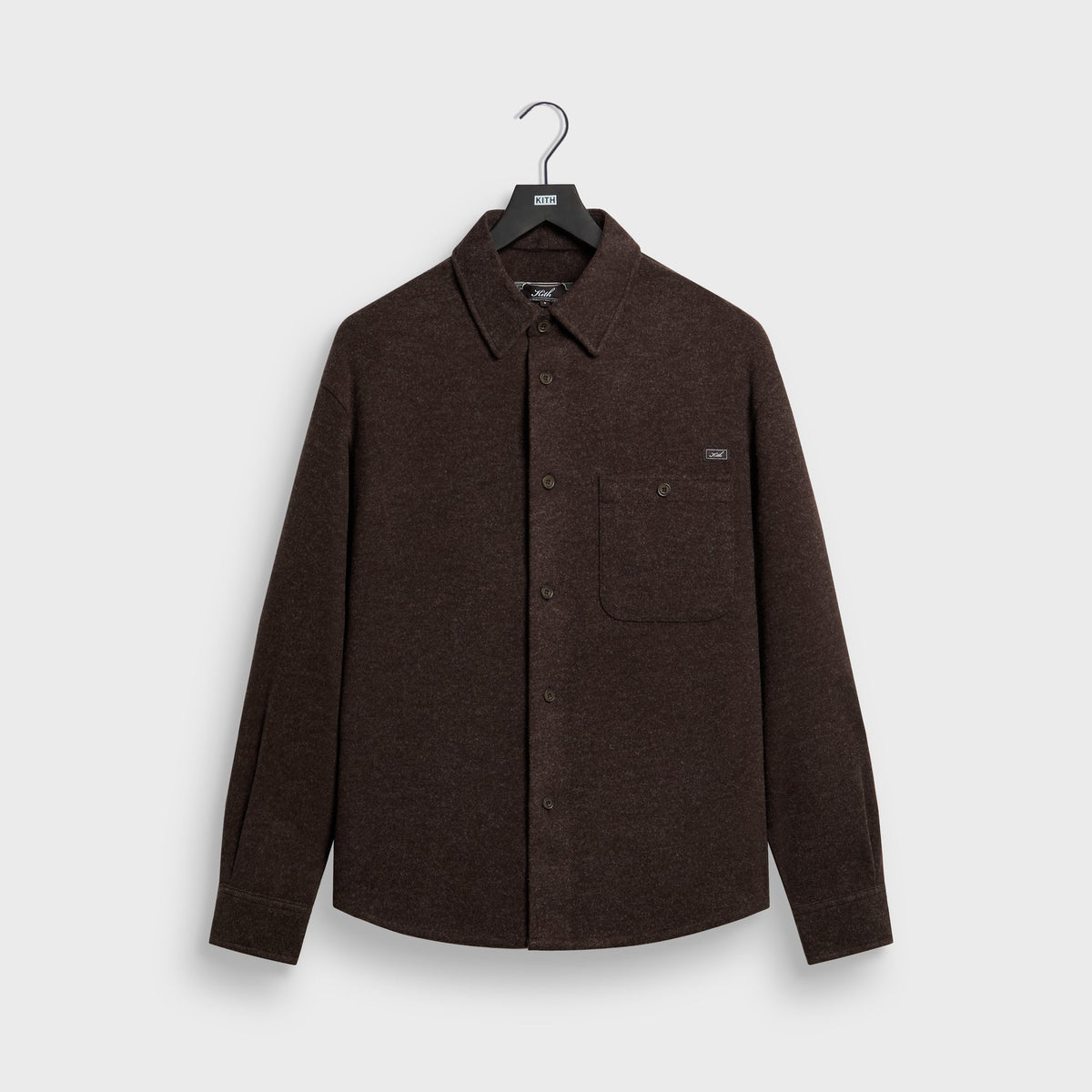 Kith Felted Jersey Tomas Buttondown Shirt - Kindling
