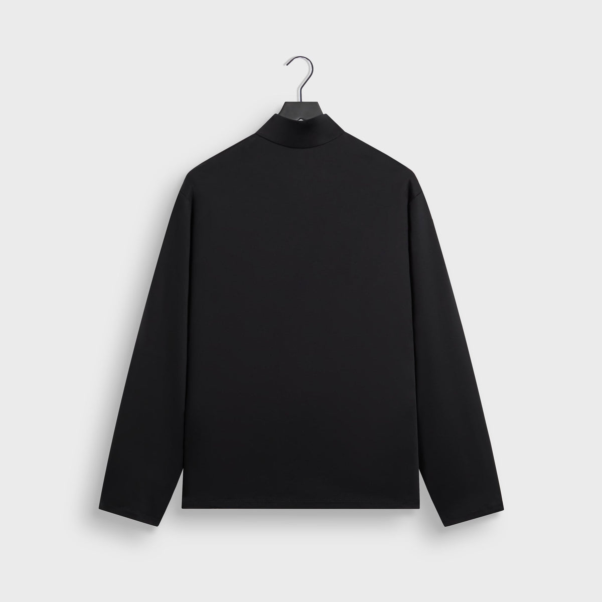 &Kin Interlock Cyrus Turtleneck in black, back view, mock-neck top