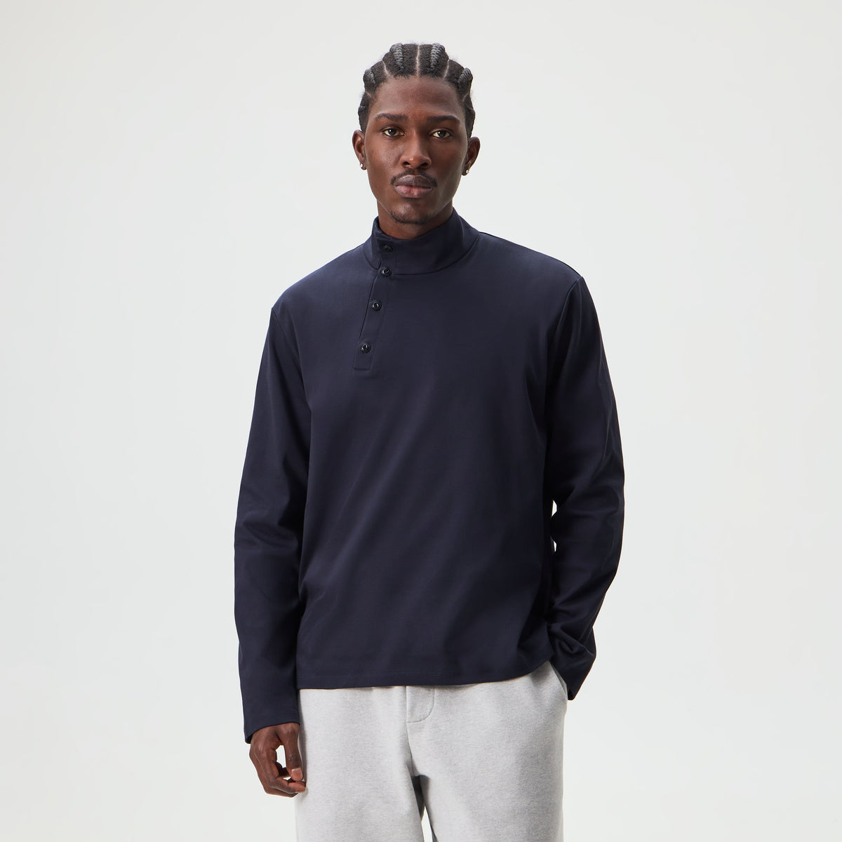 &Kin Interlock Cyrus Turtleneck - Nocturnal