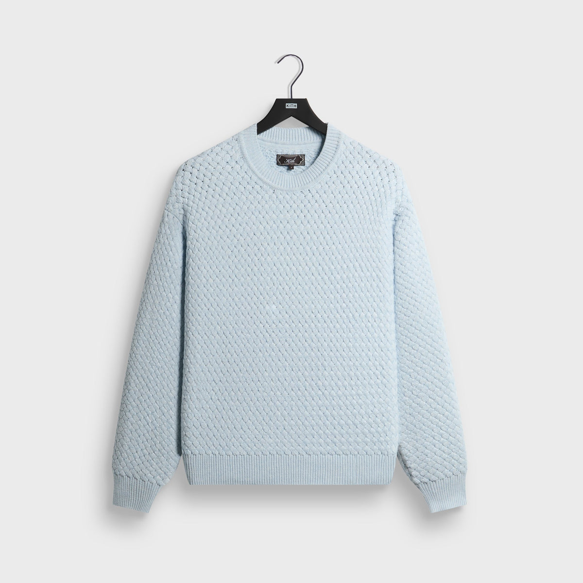 Kith Basketweave Lewis Crewneck - Light Blue Heather - PH
