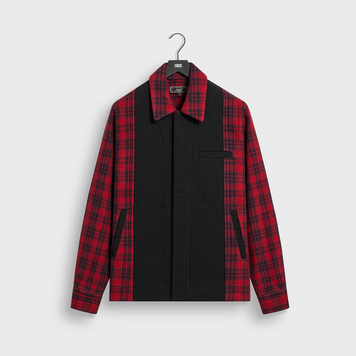 Kith Quilted Flannel Boxy Collared Overshirt - Allure - PH
