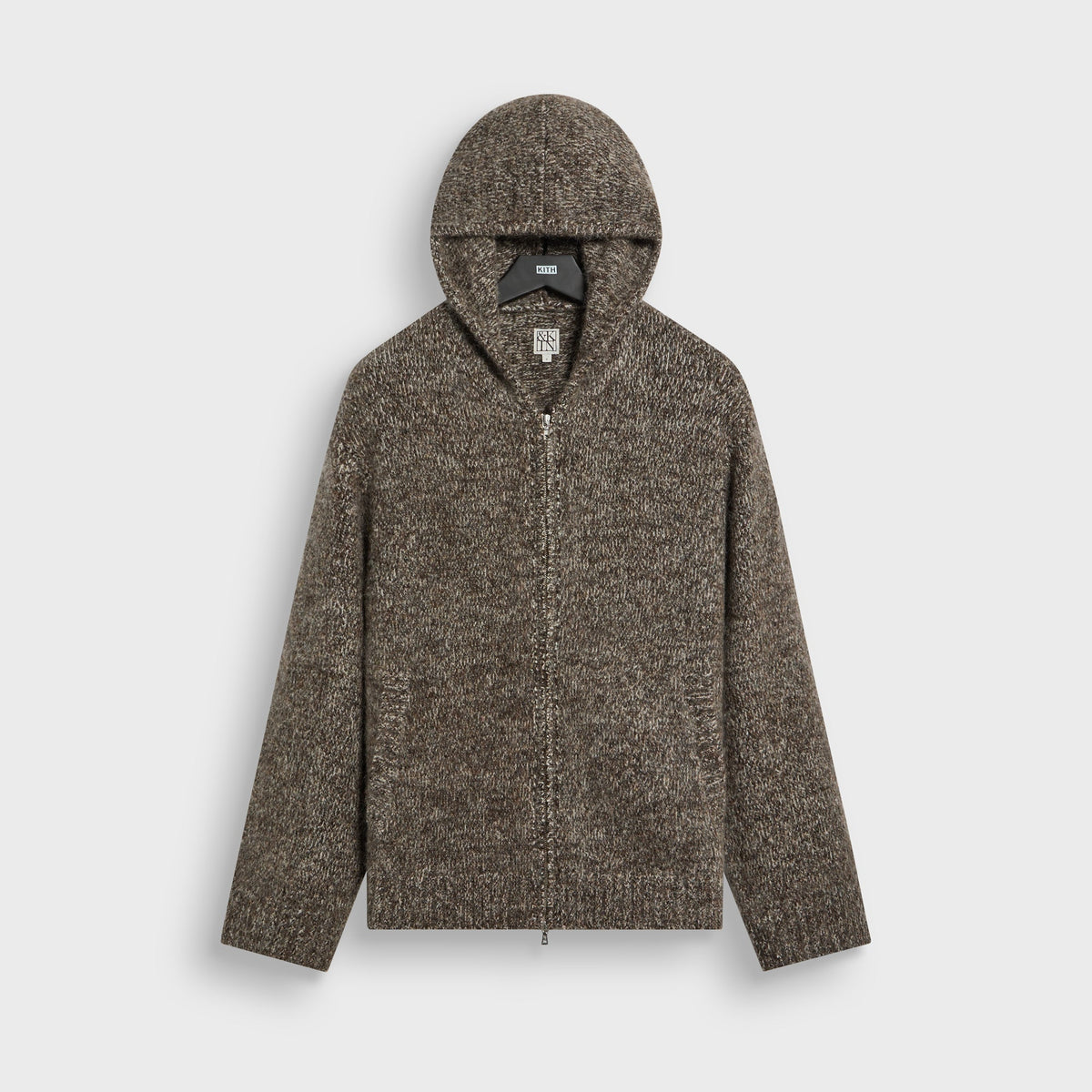 &Kin Mohair Blend Lionel Full Zip Hoodie - Clever - PH