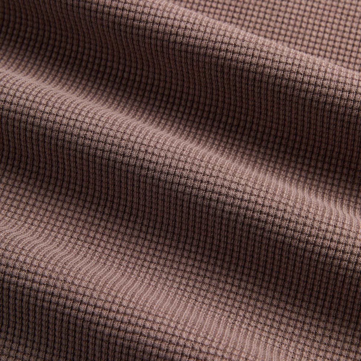 Kith Long Sleeve Waffle Albie Henley - Aubergine - PH