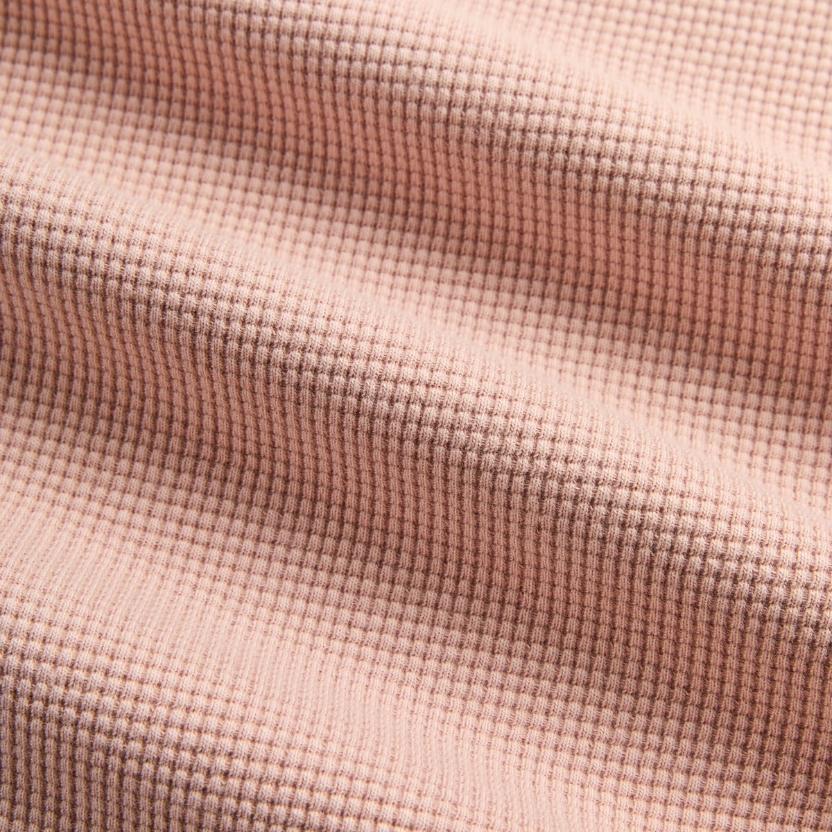 Kith Long Sleeve Waffle Albie Henley - Morganite
