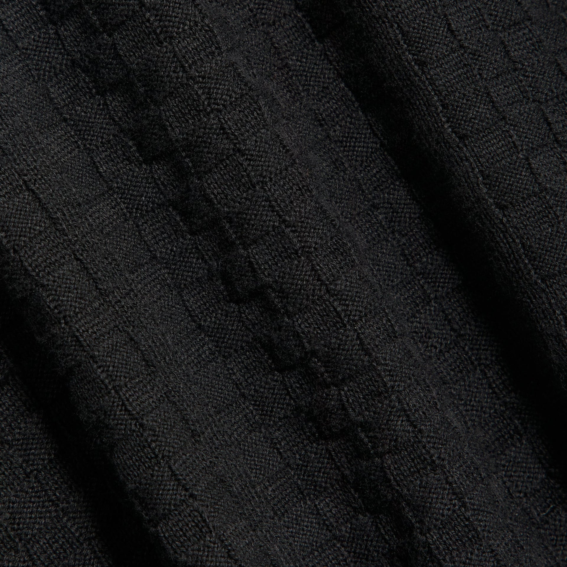 Kith Long Sleeve Tilden Pullover - Black
