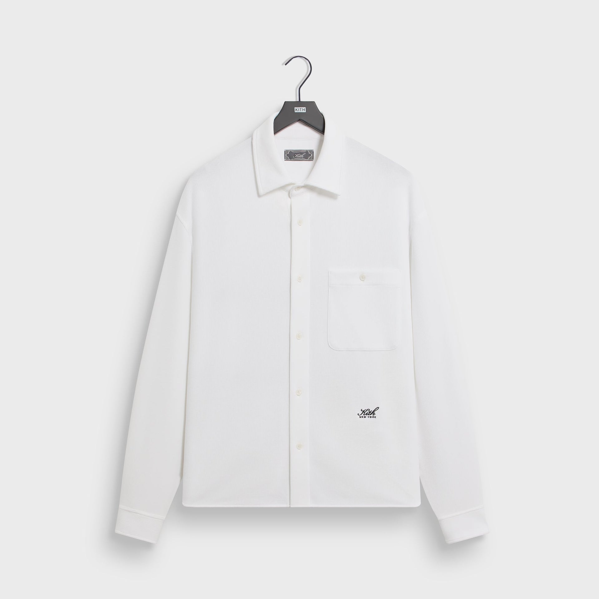 Kith Micro Waffle Tomas Shirt - White