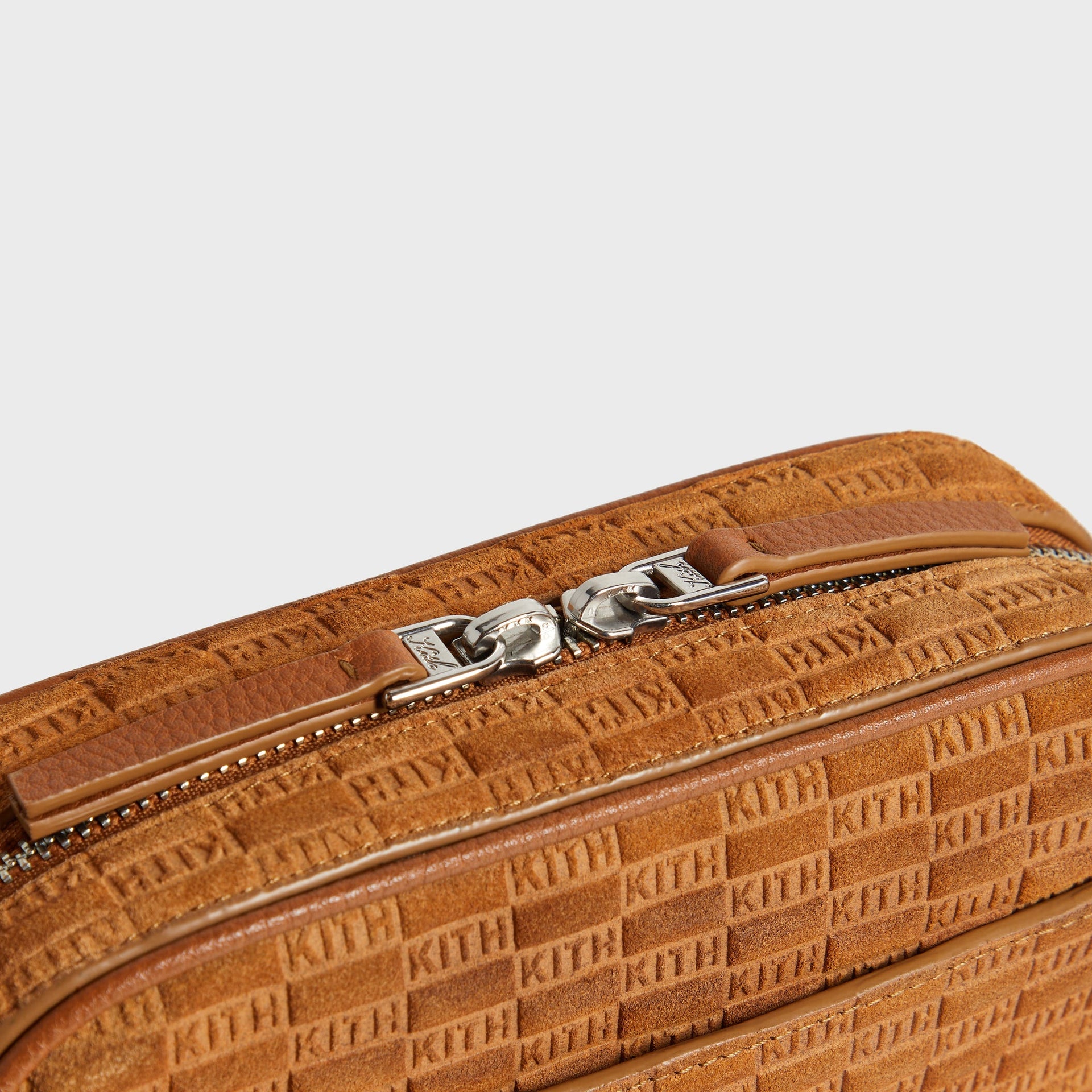 Kith Monogram Suede Crosswalk K20 Bag - Argil