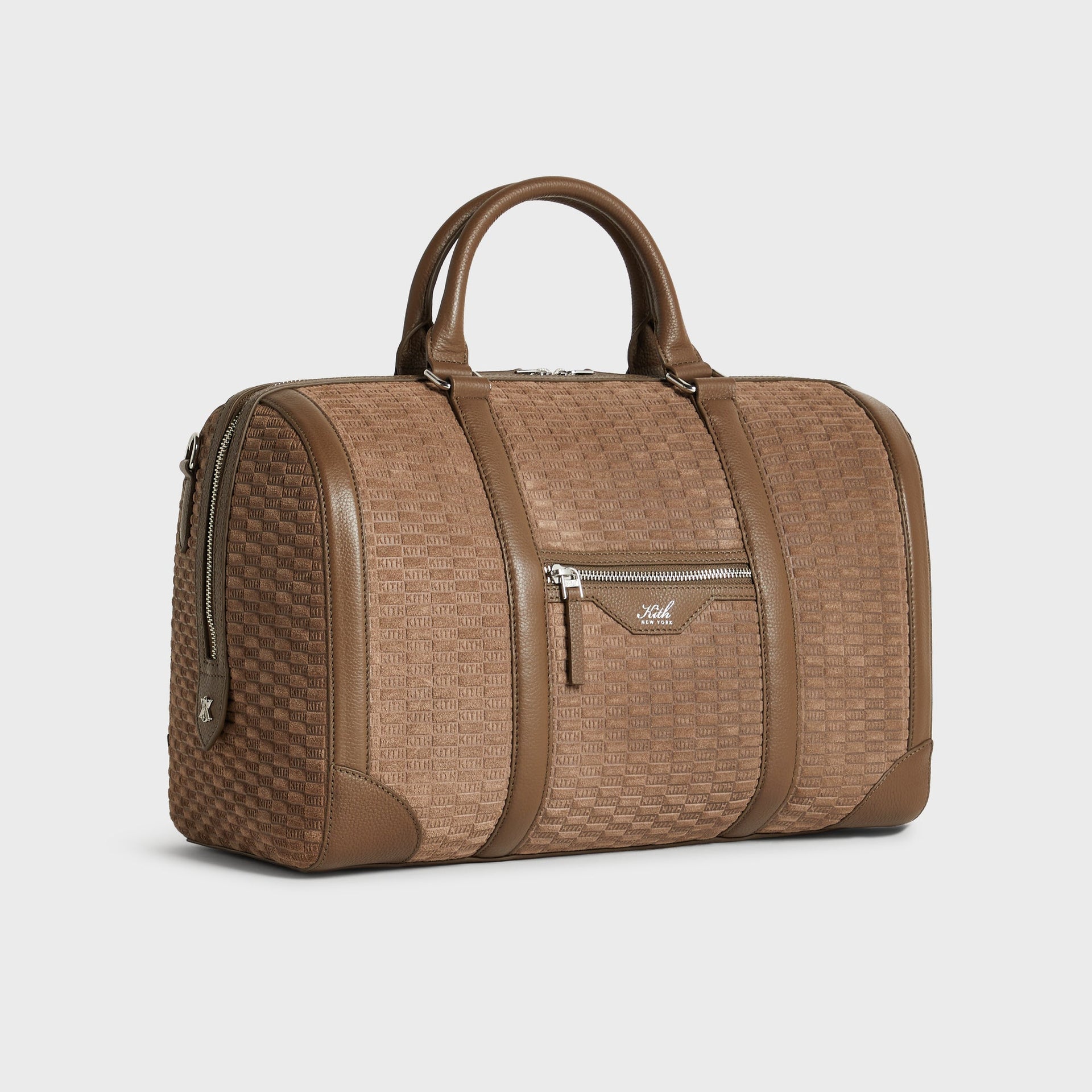 Kith Monogram Suede Traveler K40 Duffle Bag - Java